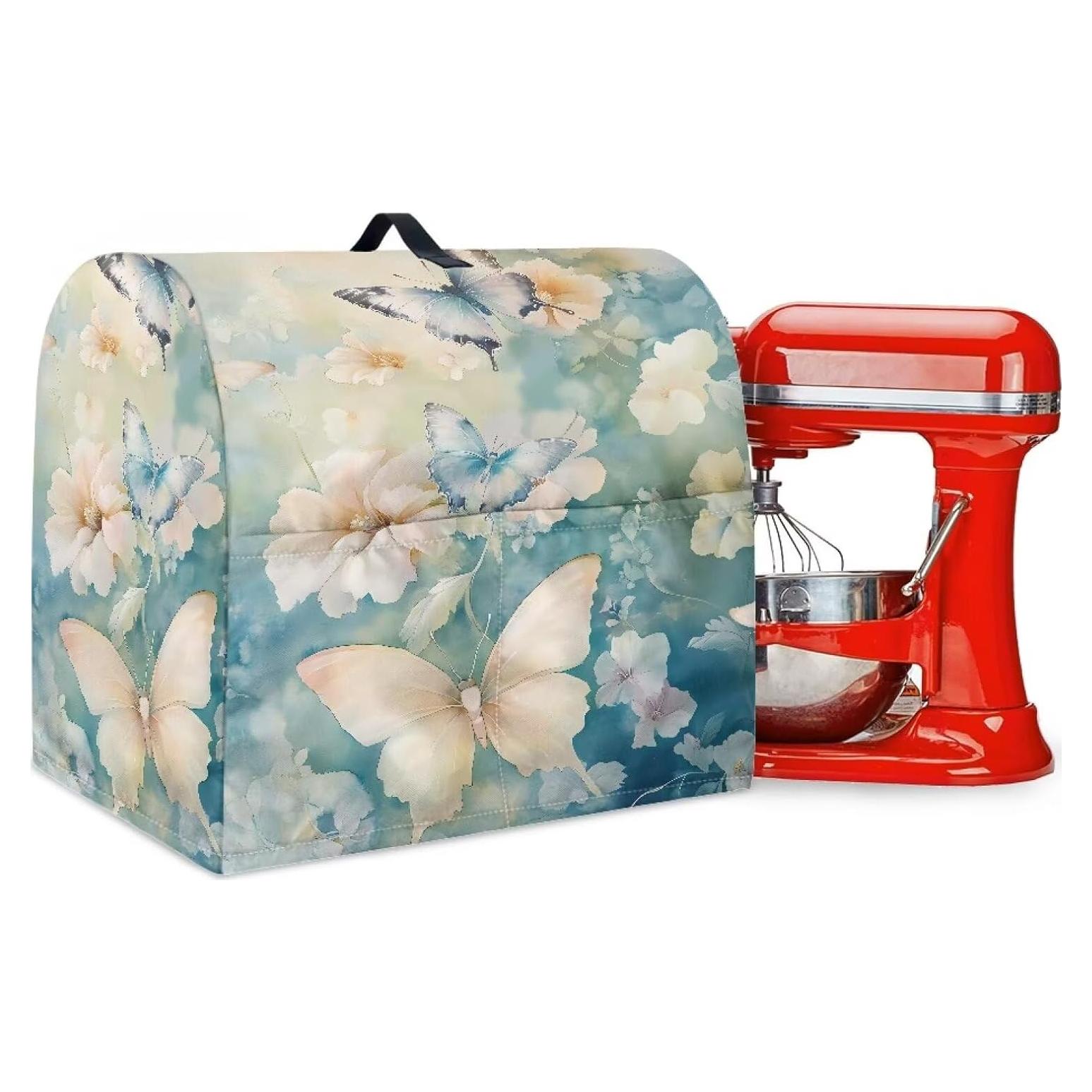 Cubierta para Mezclador de Pie GLENLCWE Azul Mariposa 6-8 Qt