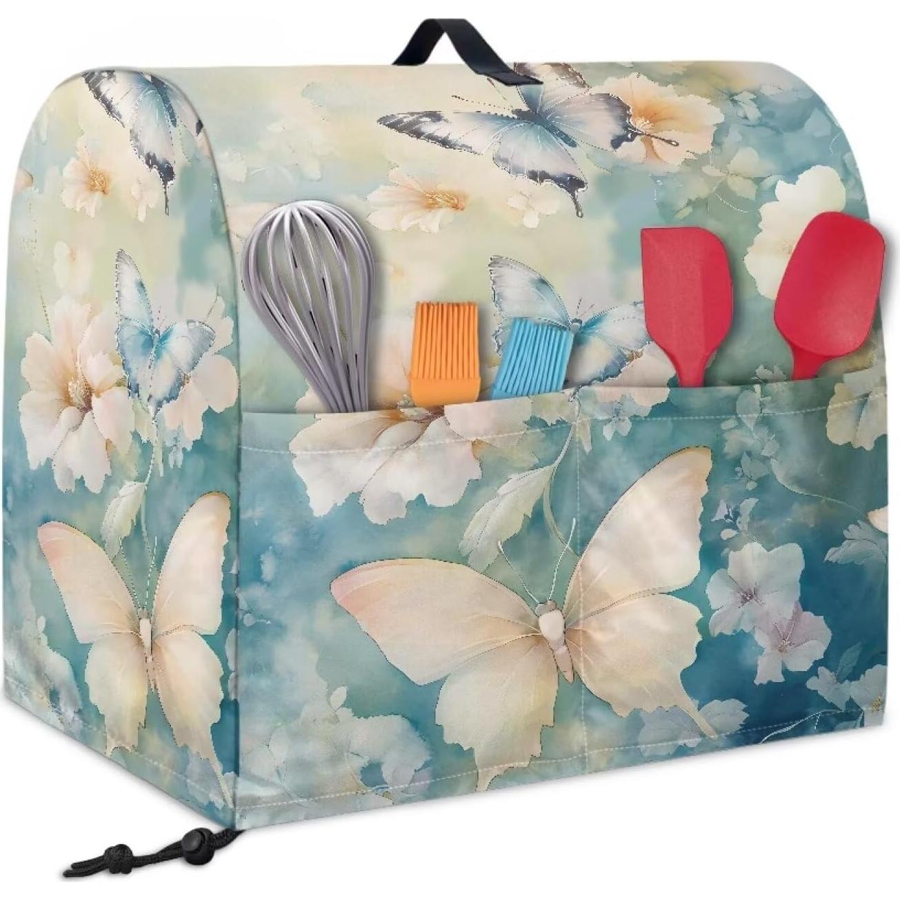 Cubierta para Mezclador de Pie GLENLCWE Azul Mariposa 6-8 Qt