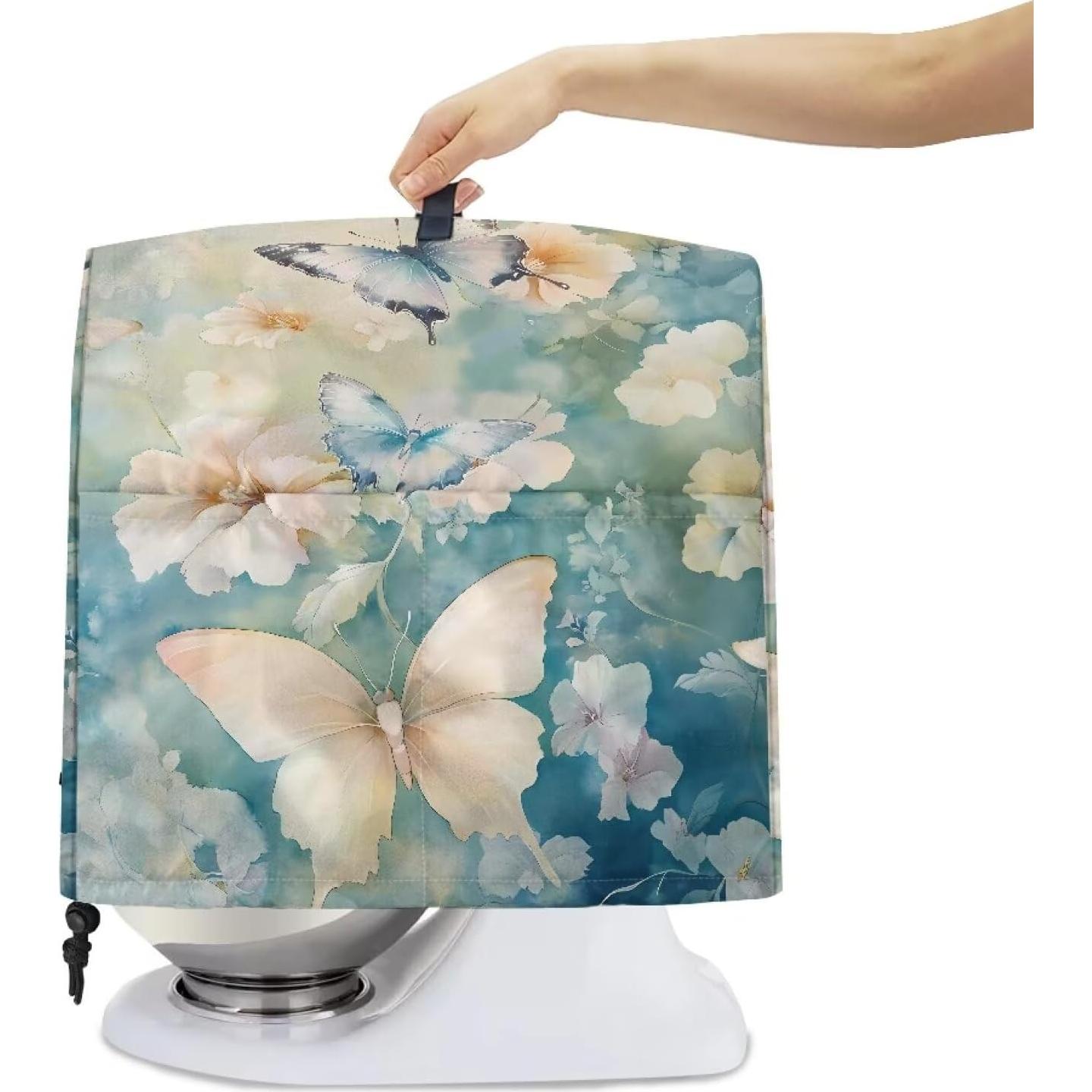 Cubierta para Mezclador de Pie GLENLCWE Azul Mariposa 6-8 Qt