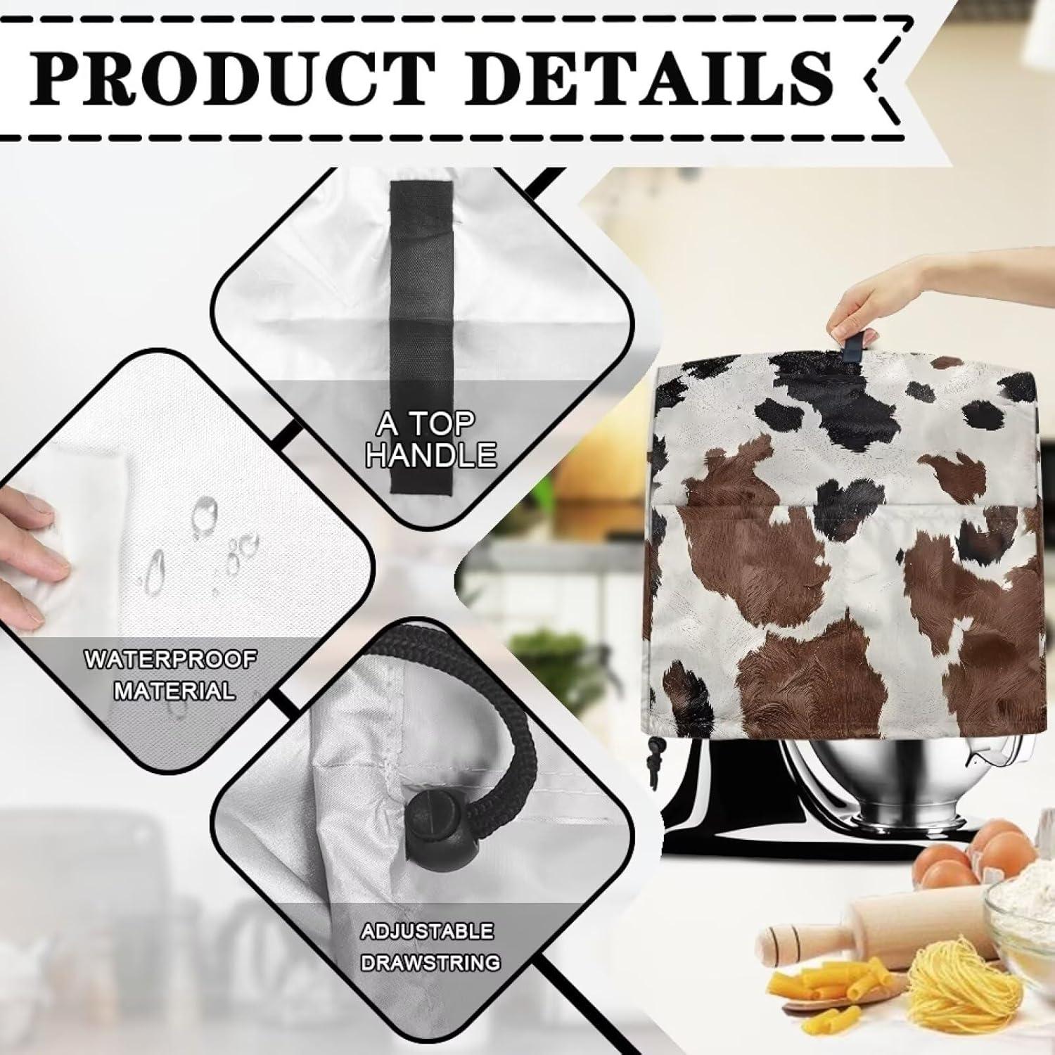 Cubierta para Mezcladora de Pie 6-8 Qt Diseño Vaca