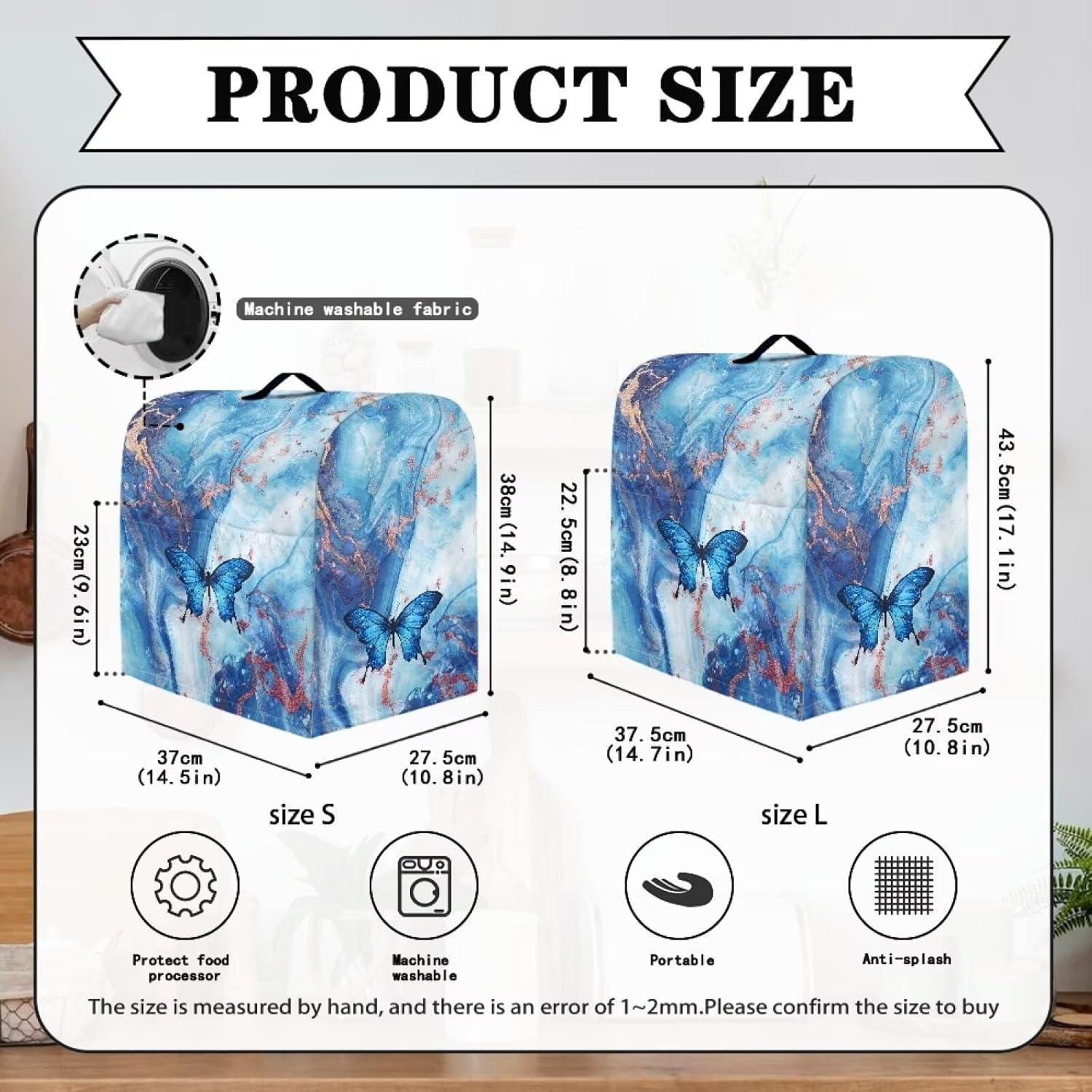 Cubierta para Mezclador de Pie Kitchen Aid 4.5-5 Qt Mármol Azul