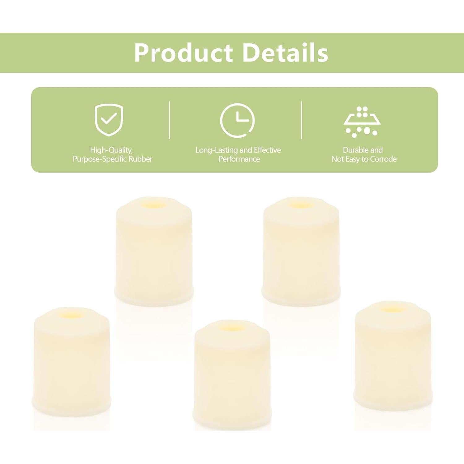 Pies de Goma Reemplazo para Mezclador KitchenAid - 5 Piezas