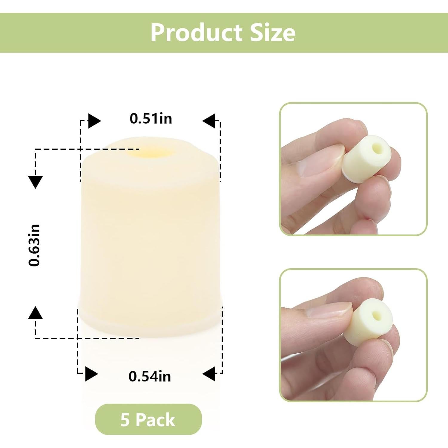 Pies de Goma Reemplazo para Mezclador KitchenAid - 5 Piezas