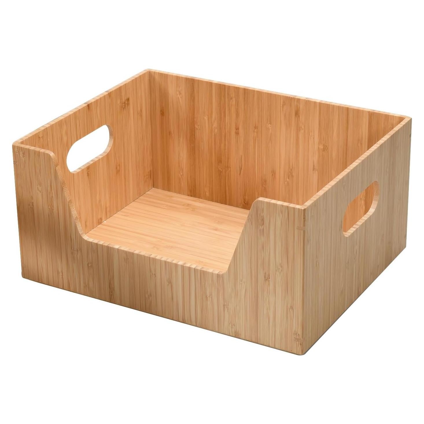 Caja de Almacenamiento de Bambú MobileVision 35.5x27.9x16.5 cm