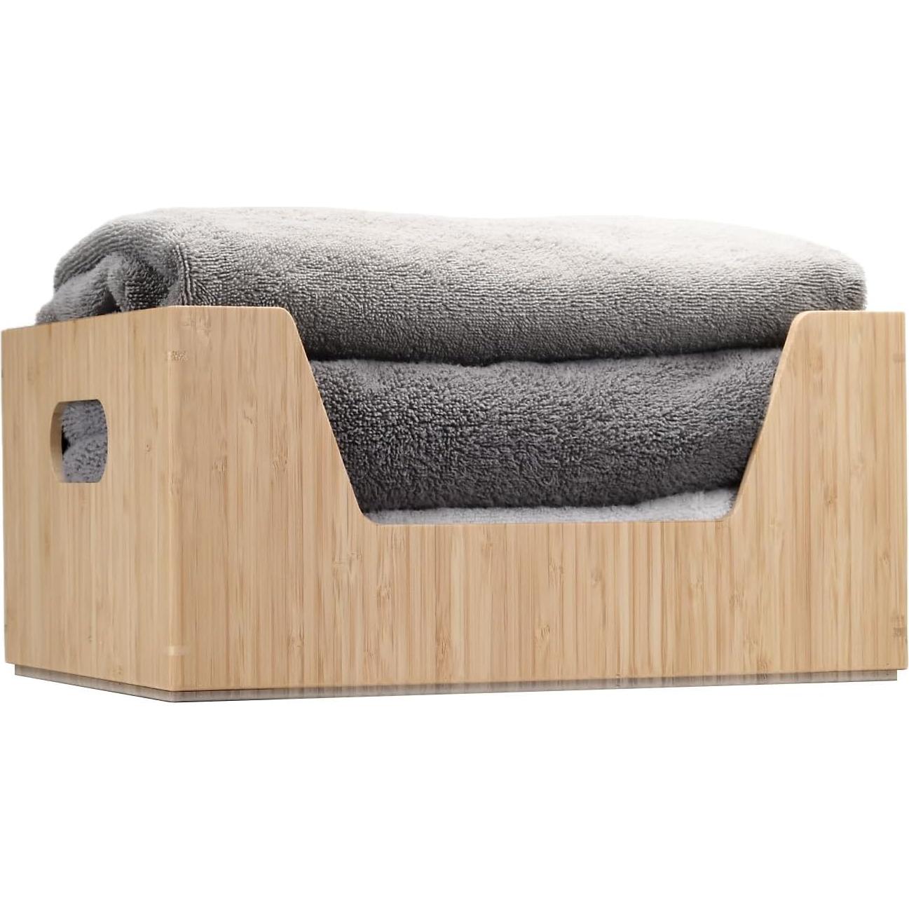 Caja de Almacenamiento de Bambú MobileVision 35.5x27.9x16.5 cm