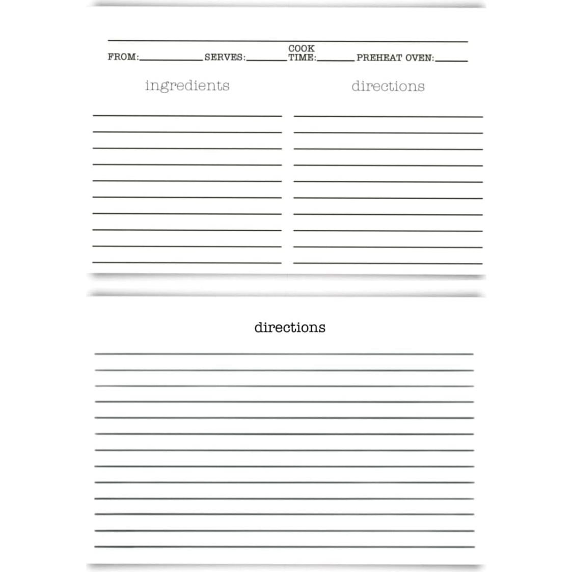 Caja de Recetas de Lata SENSORY4U con 100 Tarjetas y Divisores