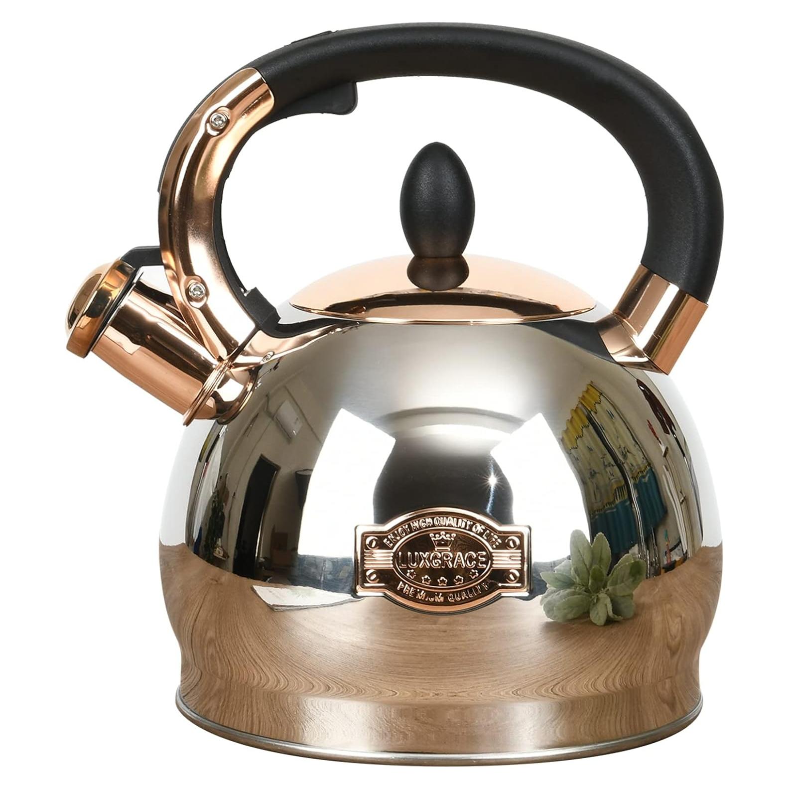 Hervidor de Té LUXGRACE Acero Inoxidable 2.8 Litros Silbido