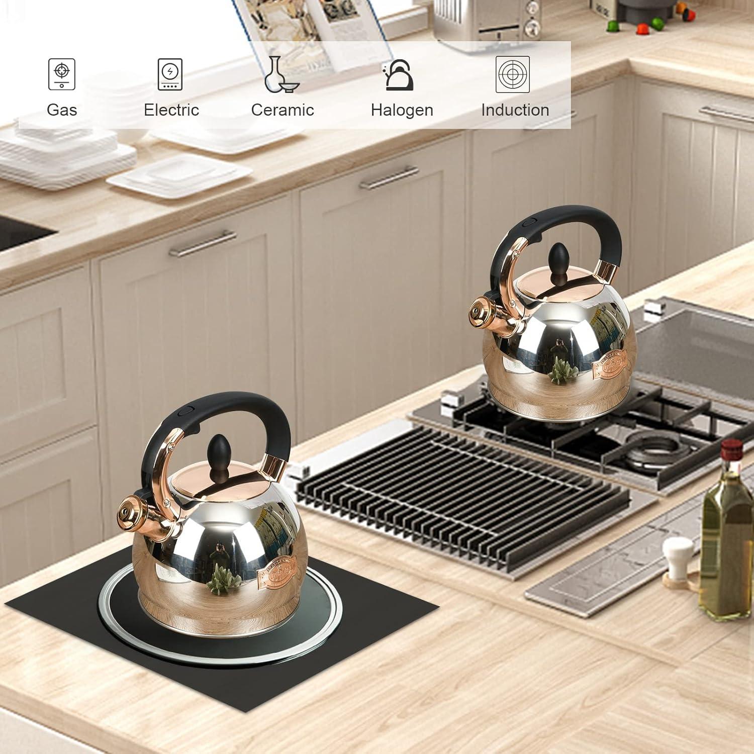 Hervidor de Té LUXGRACE Acero Inoxidable 2.8 Litros Silbido