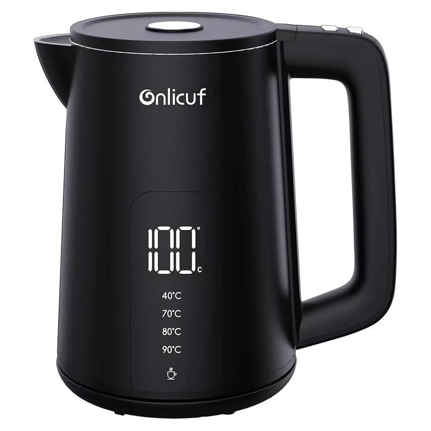 Hervidor Eléctrico Onlicuf EK17 de 1.7L Acero Inoxidable Negro