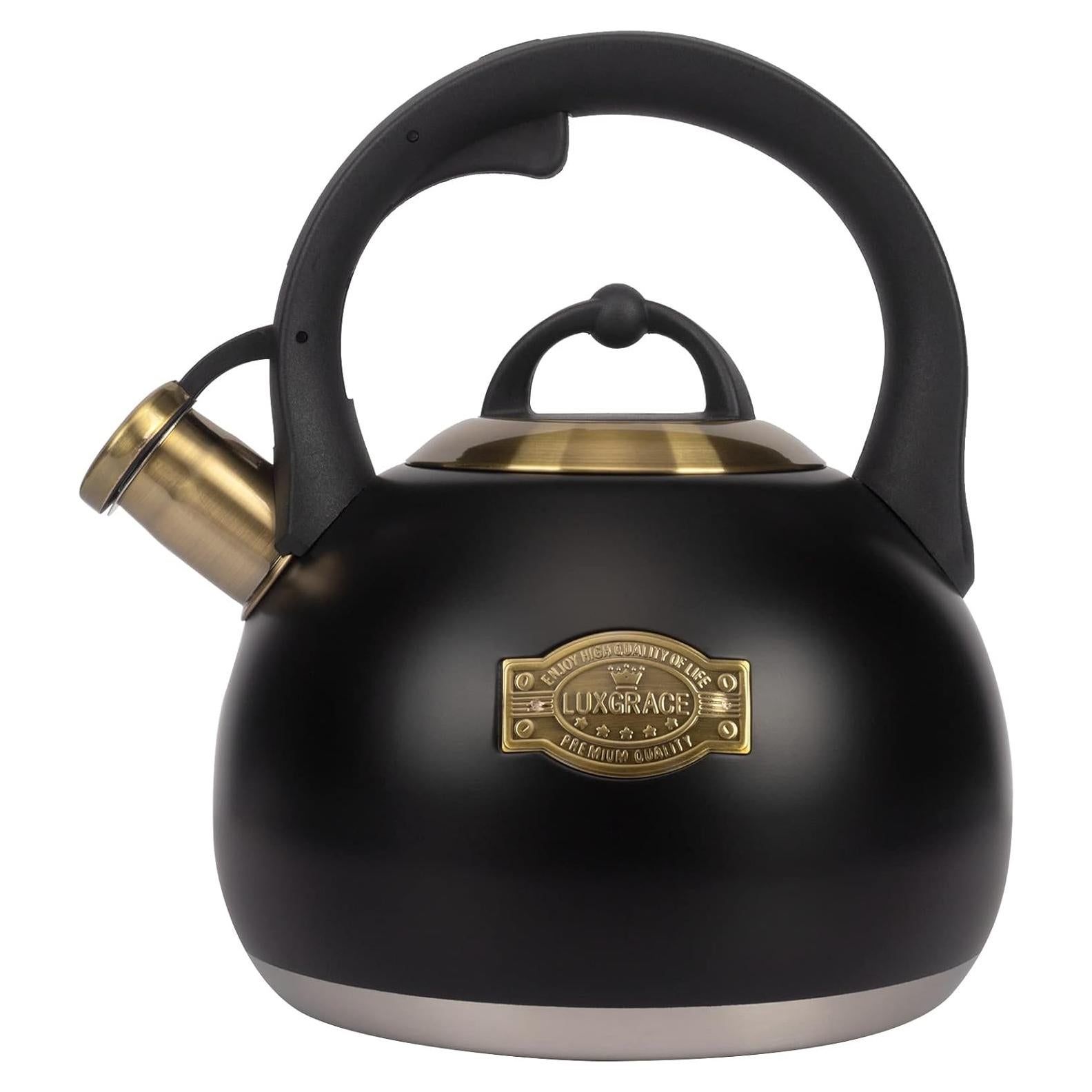 Hervidor de Té LUXGRACE Acero Inoxidable 2.9 Litros Negro