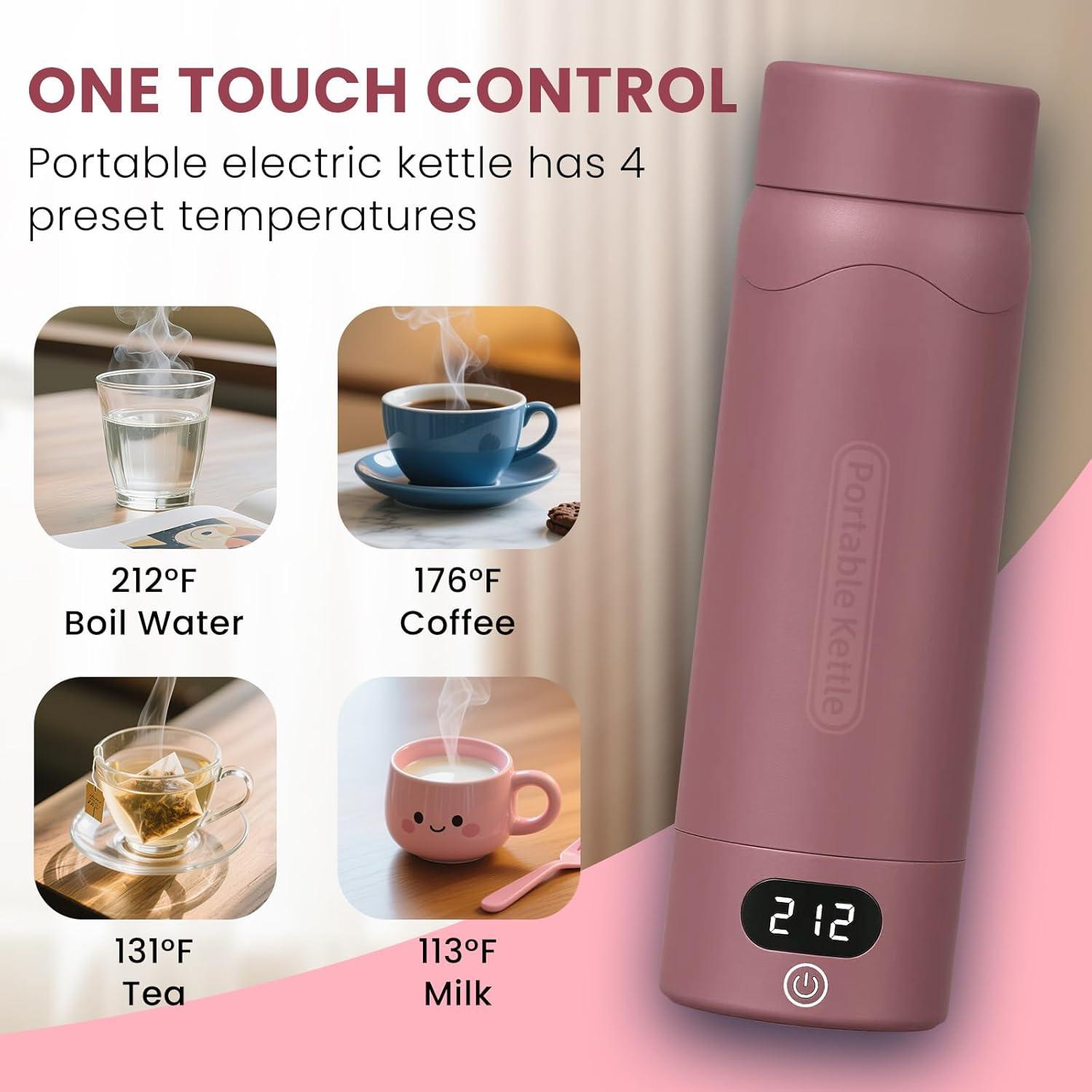 Hervidor Eléctrico Portátil OULONGER YGZK-500 500ml Acero Inoxidable