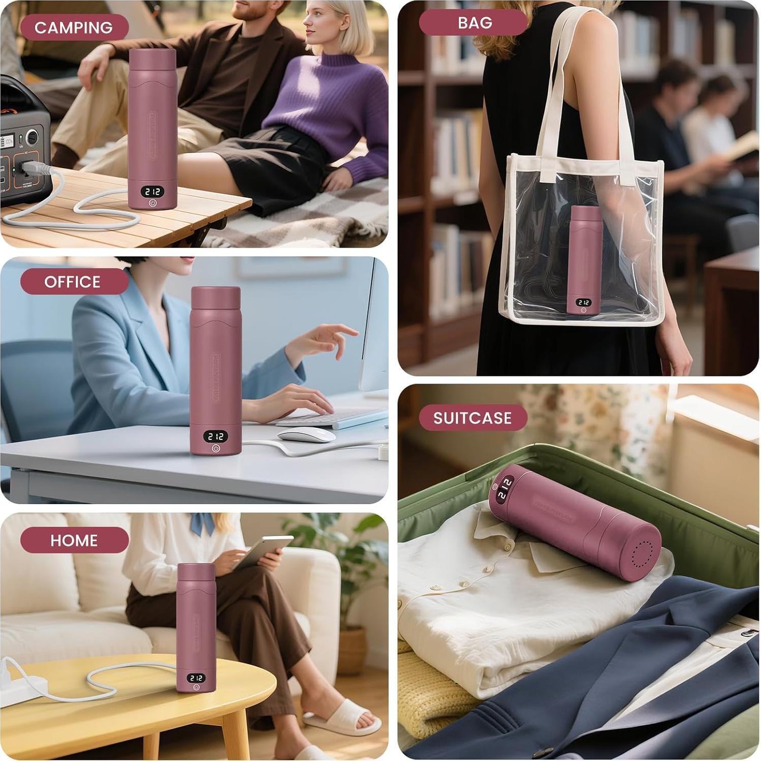 Hervidor Eléctrico Portátil OULONGER YGZK-500 500ml Acero Inoxidable