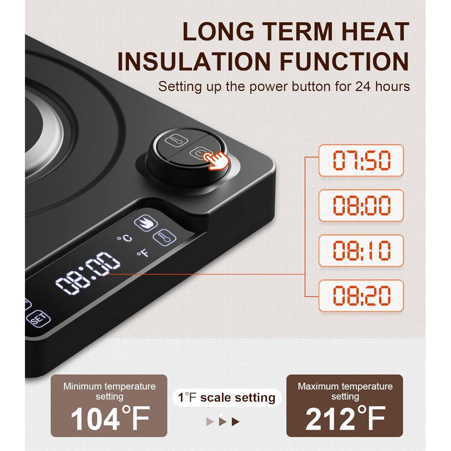 Hervidor Eléctrico de Cuello de Ganso Chefess 1.0L Control Temperatura