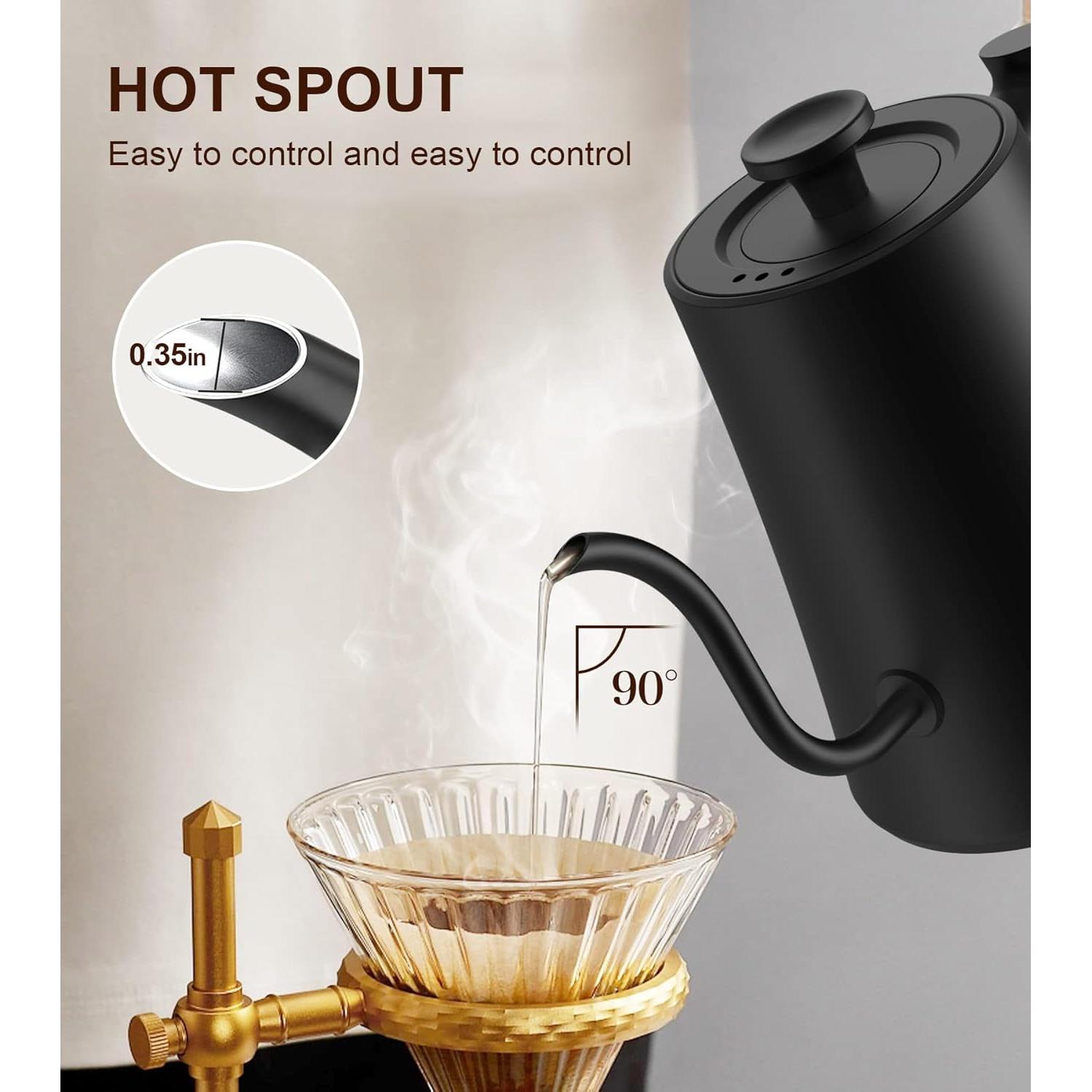 Hervidor Eléctrico de Cuello de Ganso Chefess 1.0L Control Temperatura