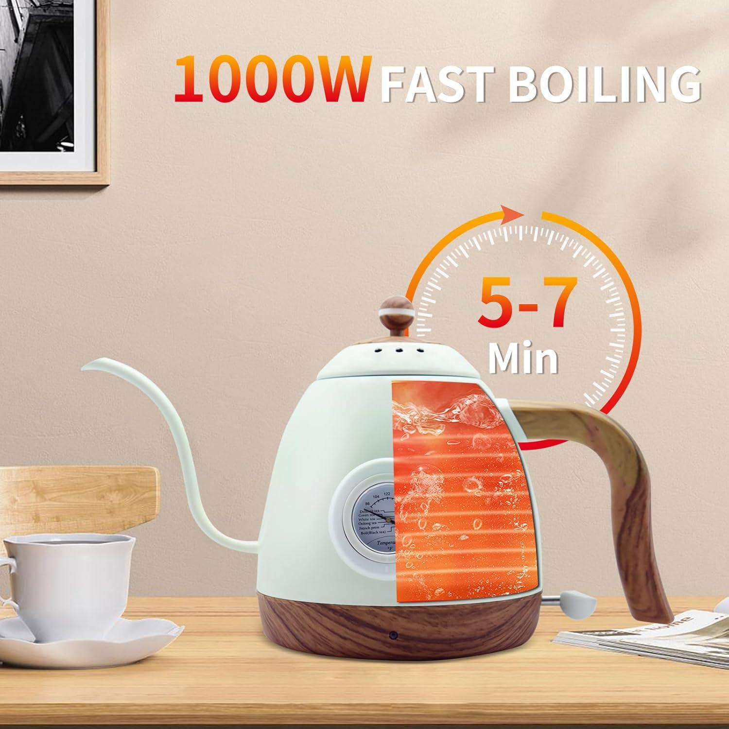 Hervidor Eléctrico CloudHand Cuello de Cisne 0.8L 1000W