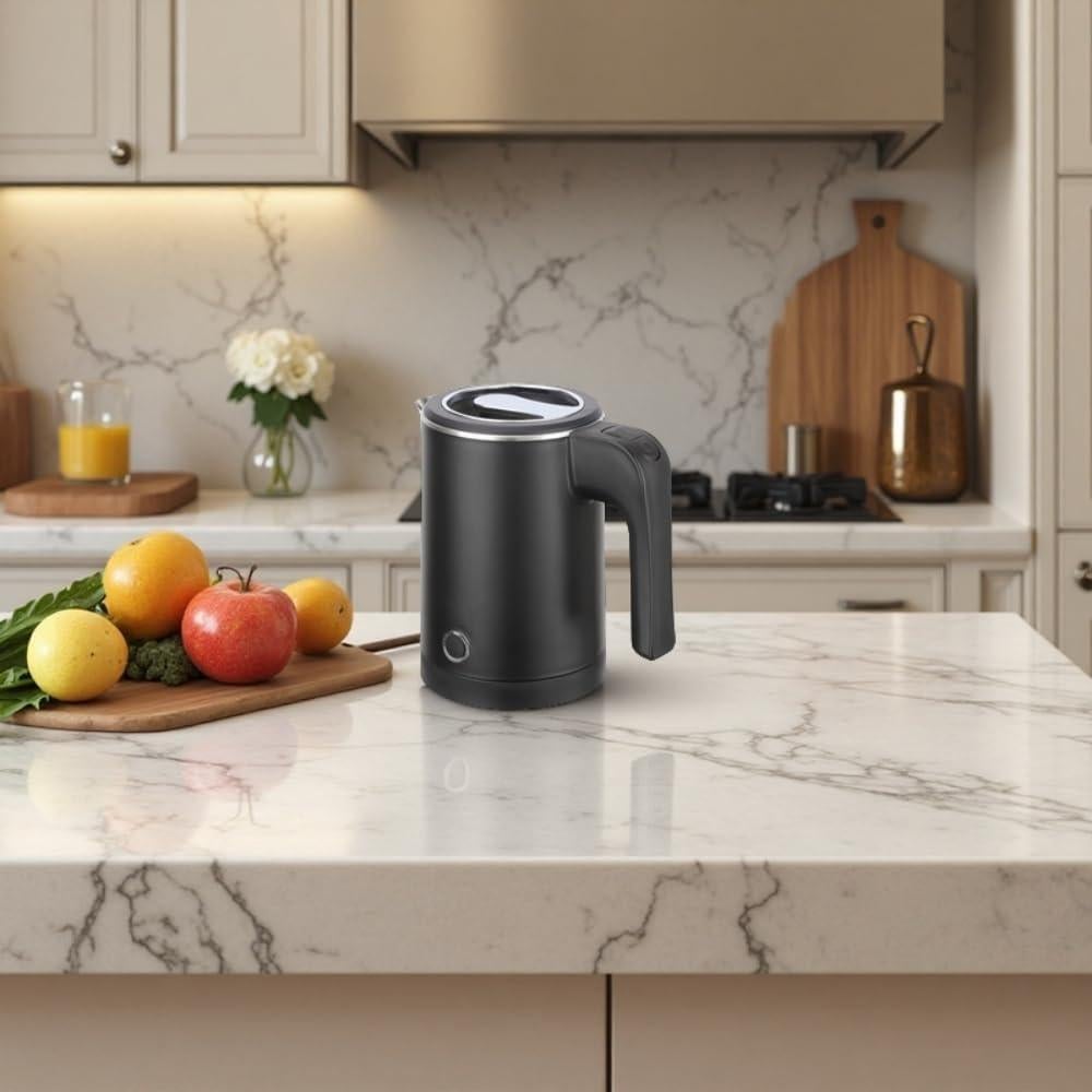 Hervidor Eléctrico Portátil Wdcme 0.6L Acero Inoxidable Negro