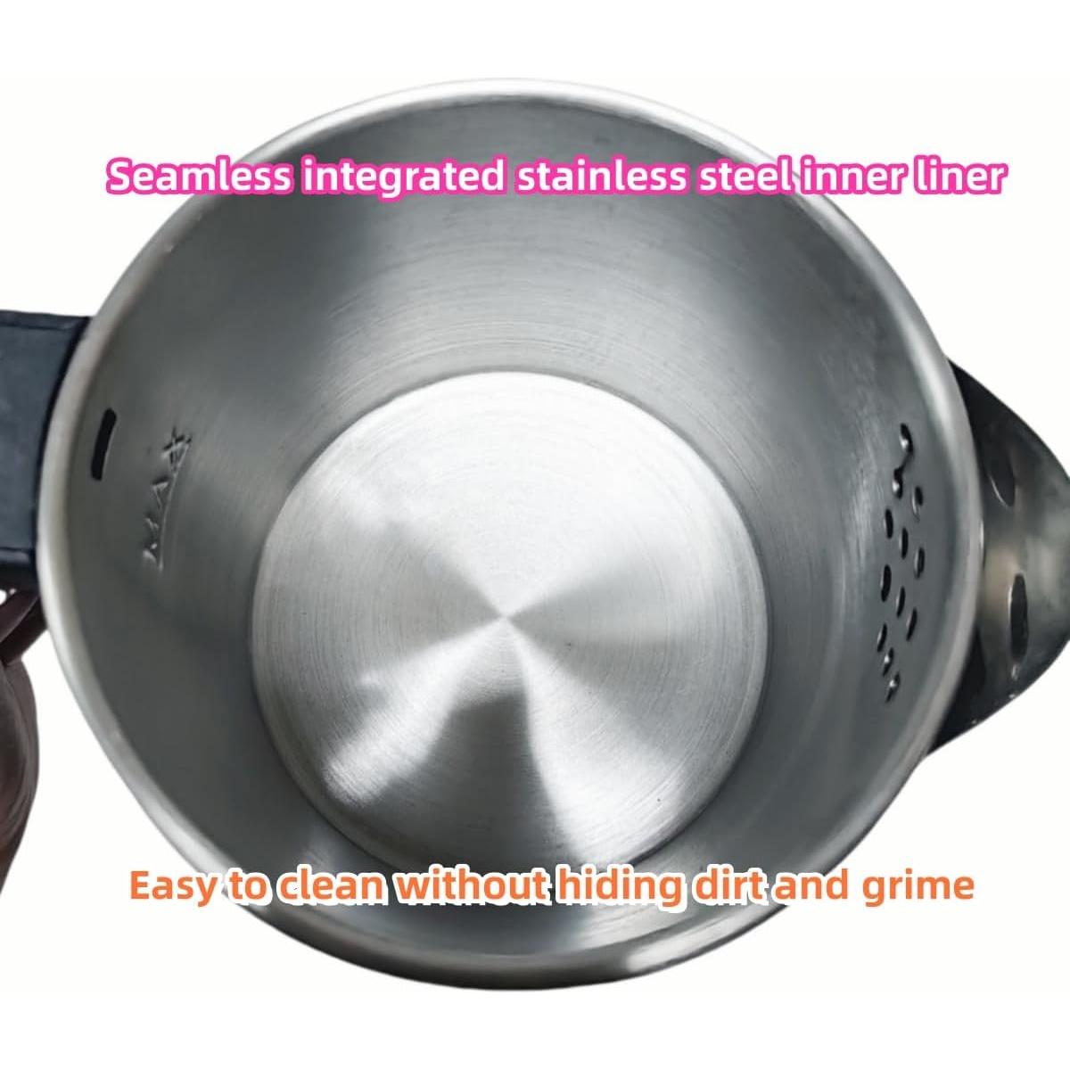 Hervidor Eléctrico Portátil Wdcme 0.6L Acero Inoxidable Negro