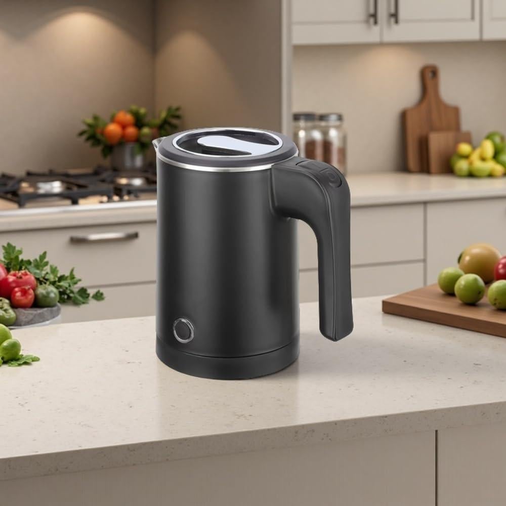 Hervidor Eléctrico Portátil Wdcme 0.6L Acero Inoxidable Negro