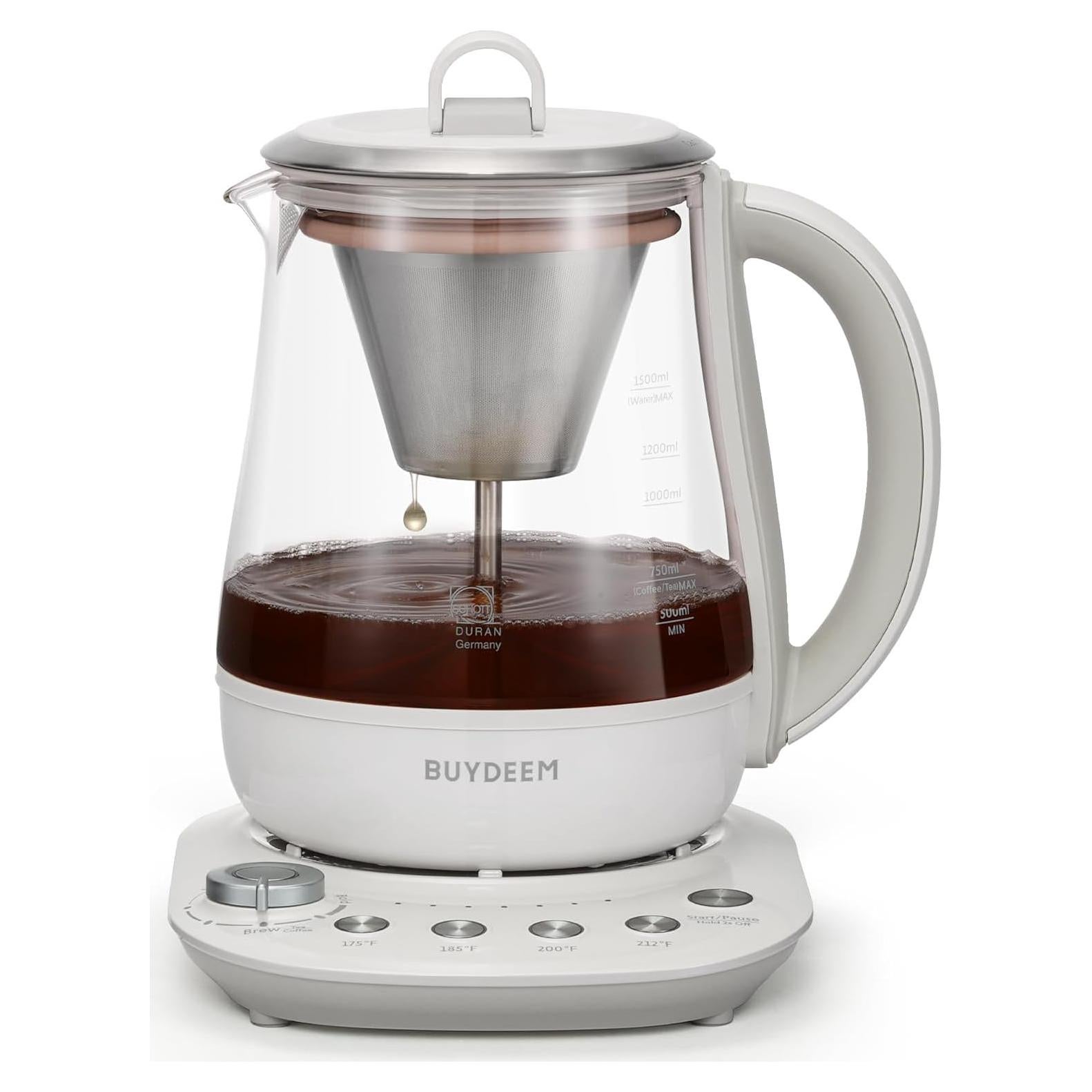 Hervidor Eléctrico BUYDEEM K156 1.5L 1500W Blanco Avena