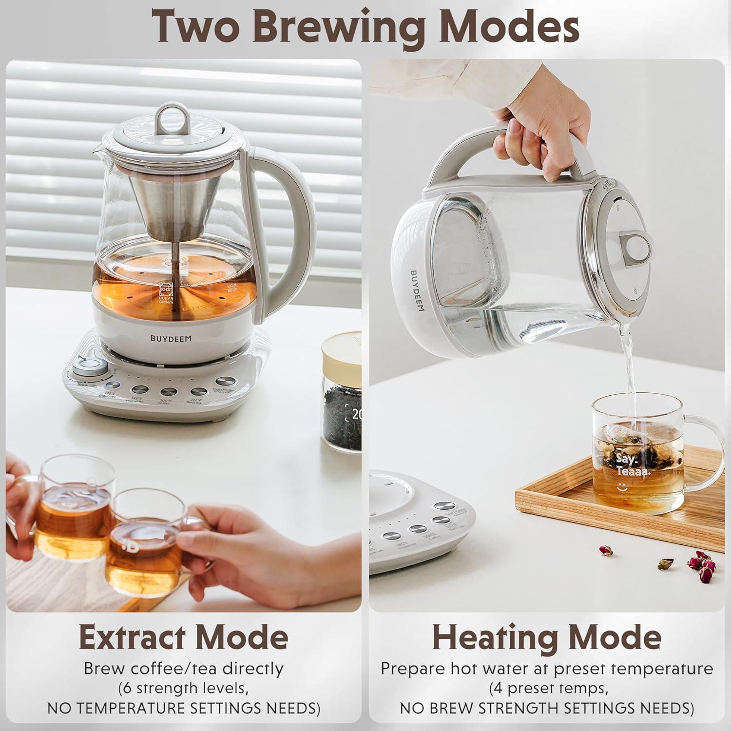 Hervidor Eléctrico BUYDEEM K156 1.5L 1500W Blanco Avena