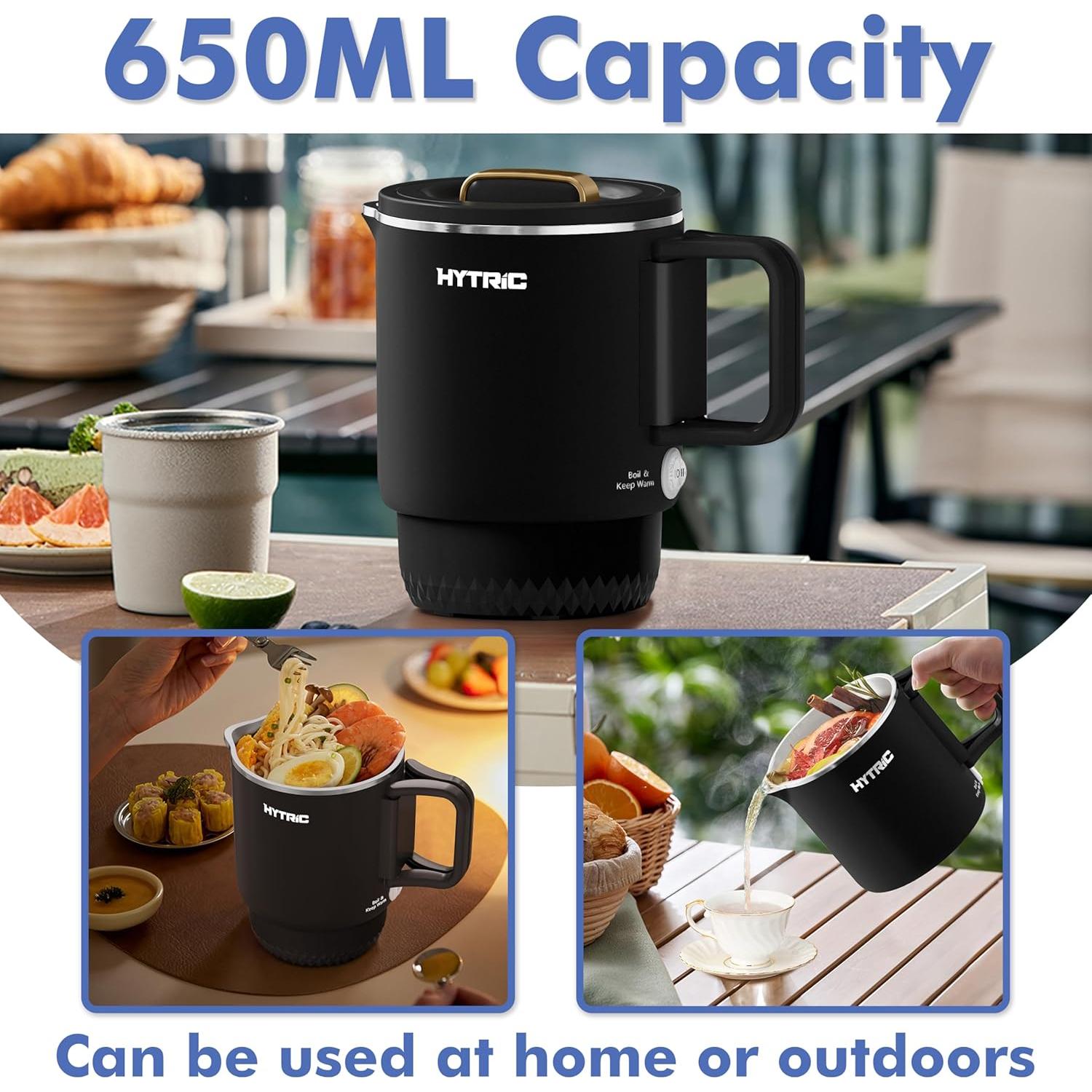 Hervidor Eléctrico Plegable HYTRIC 650ml Acero Inoxidable