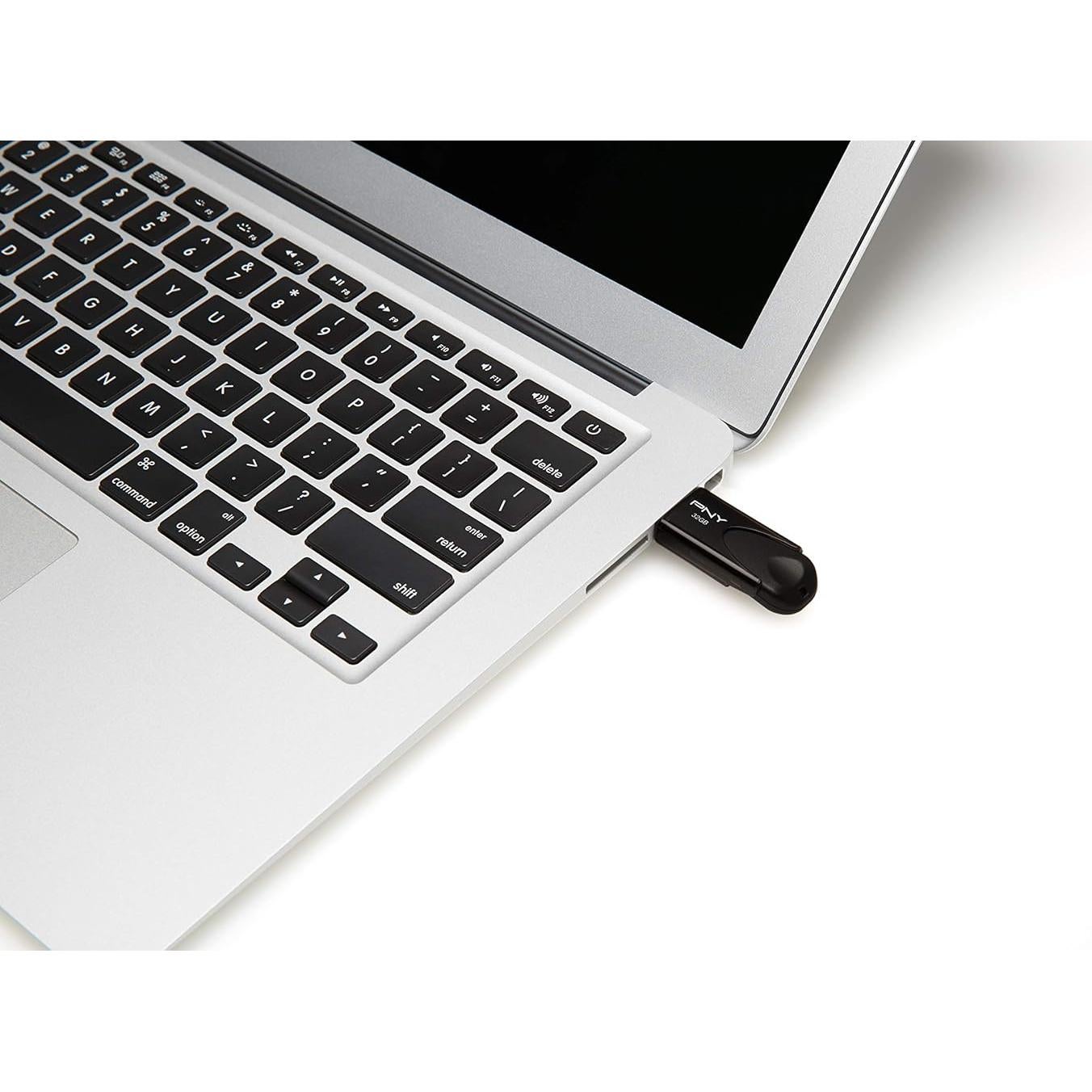 Pendrive PNY Attaché 4 USB 2.0 32GB 3-Pack Negro