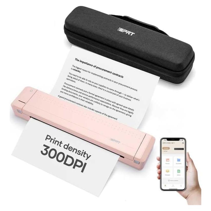 Impresora Térmica Portátil iDPRT MT888 Inalámbrica Rosa 300DPI