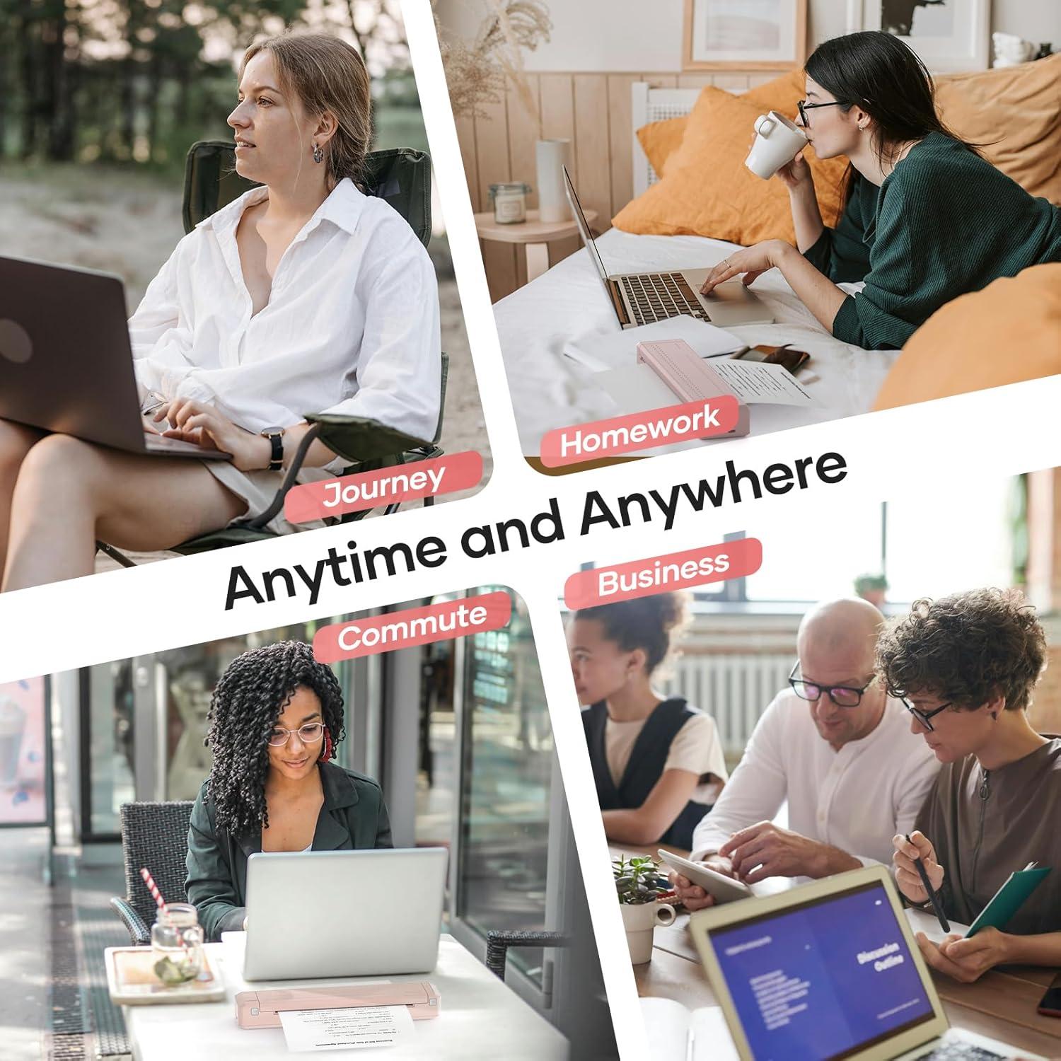 Impresora Térmica Portátil iDPRT MT888 Inalámbrica Rosa 300DPI