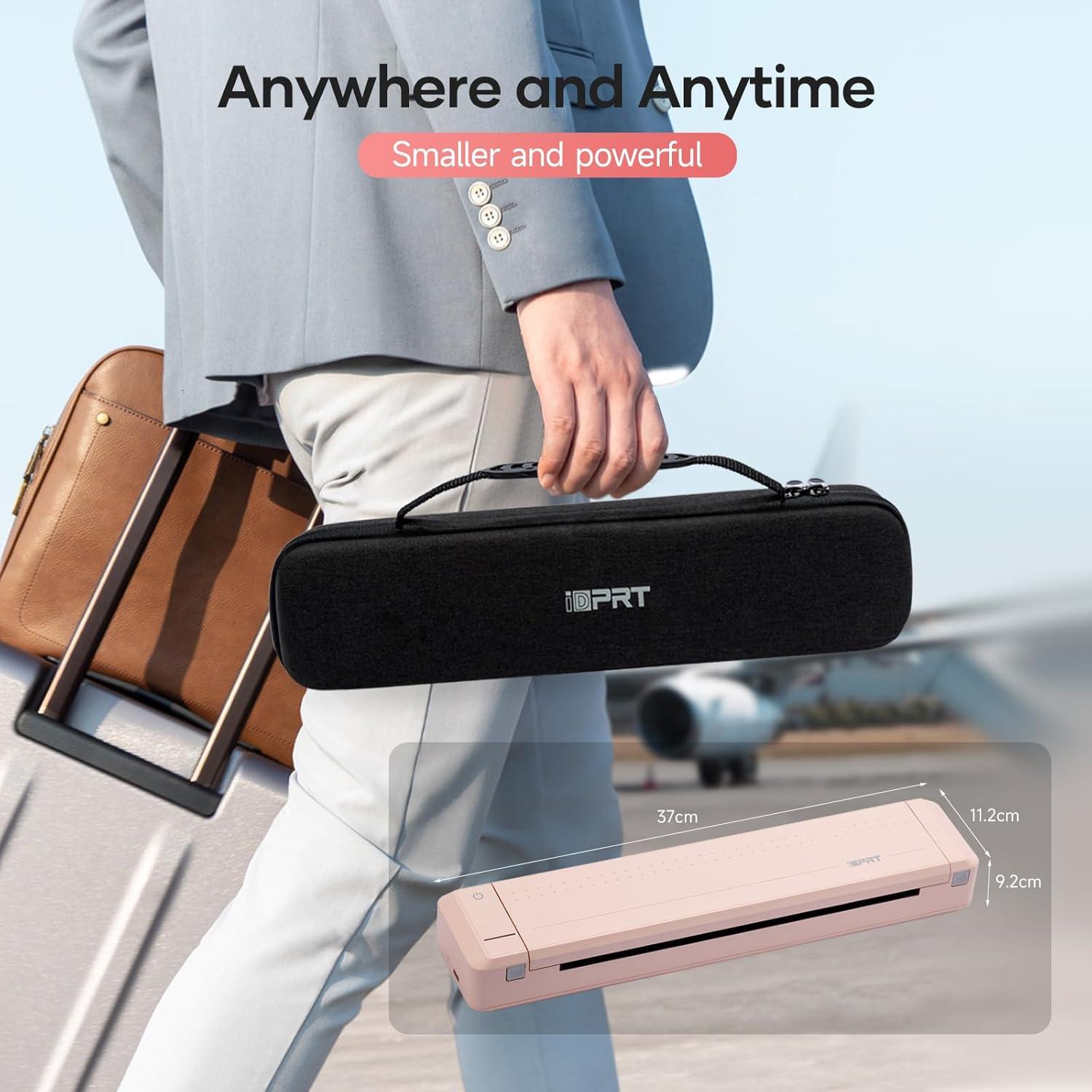 Impresora Térmica Portátil iDPRT MT888 Inalámbrica Rosa 300DPI