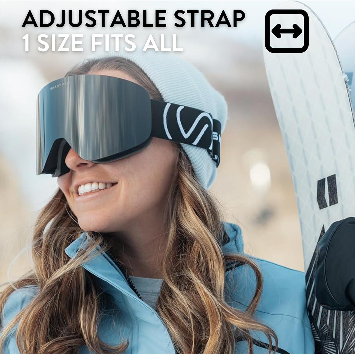 Gafas de Nieve ShadyVEU Anti Niebla TPU Ajustables UV400