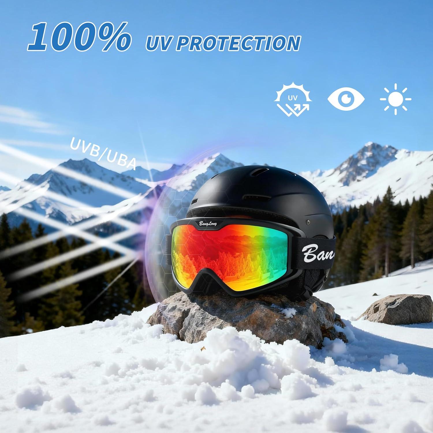 Gafas de Esquí BangLong Anti Niebla UV para Adultos