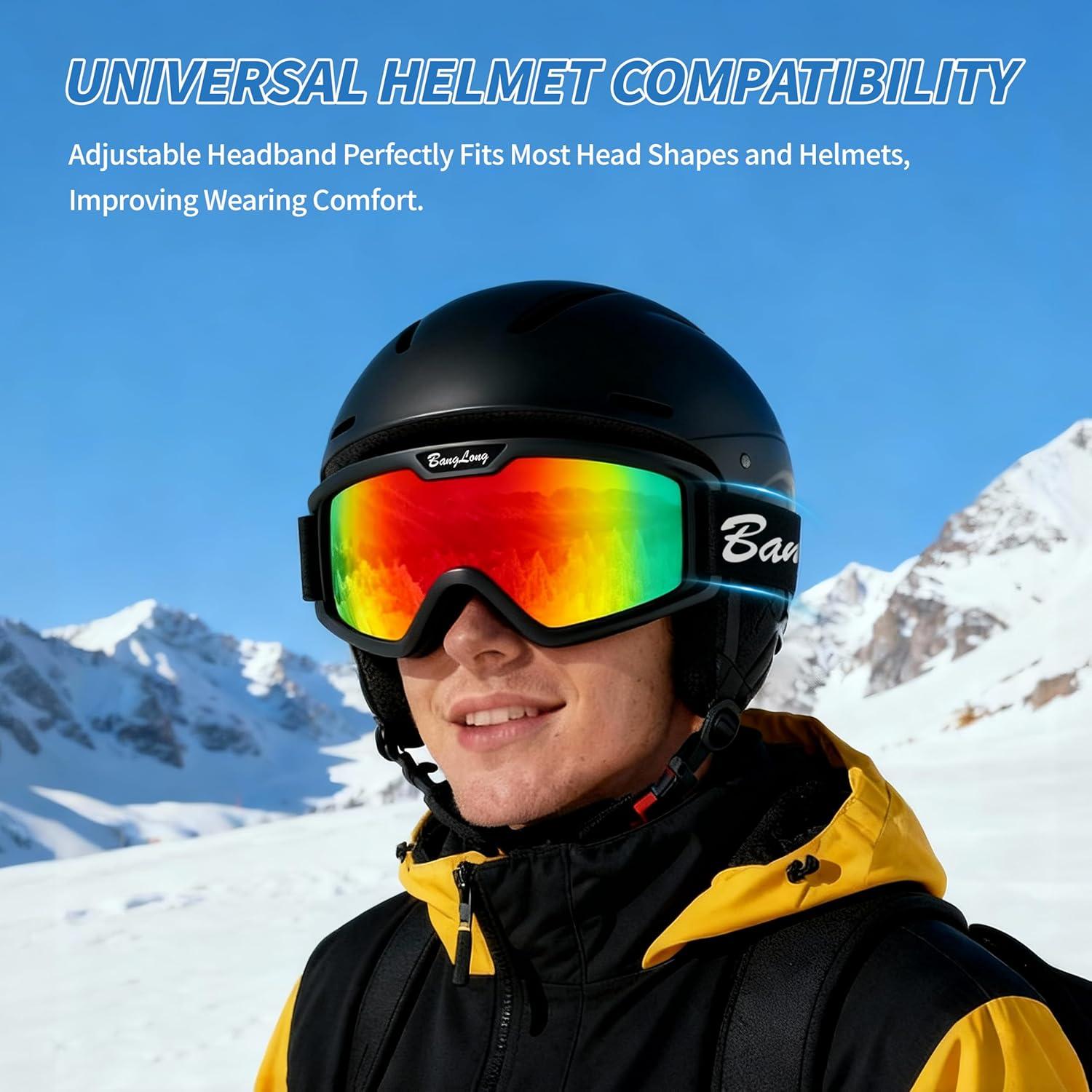 Gafas de Esquí BangLong Anti Niebla UV para Adultos