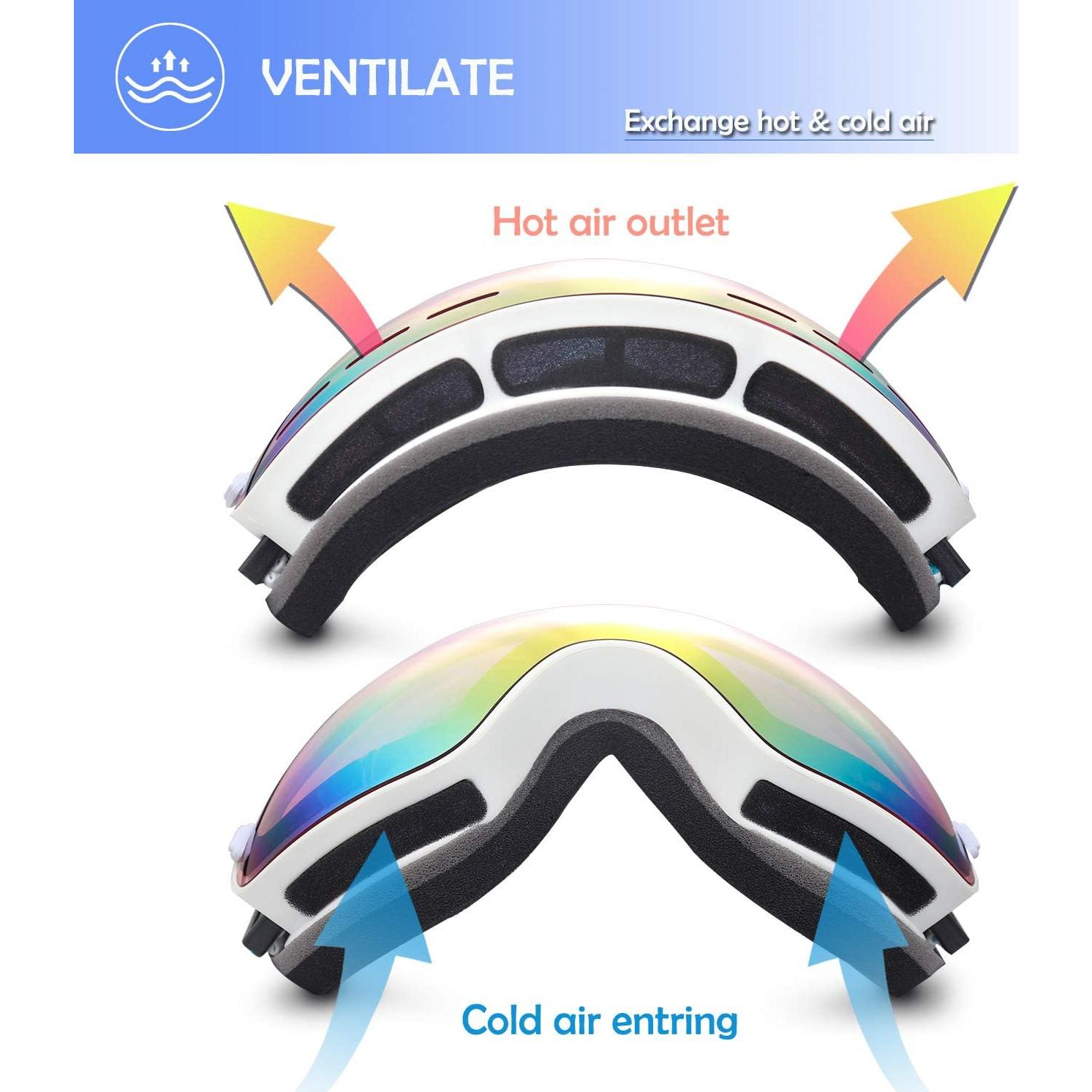 Gafas de Esquí EXP VISION OTG Antivaho para Adultos Rosa