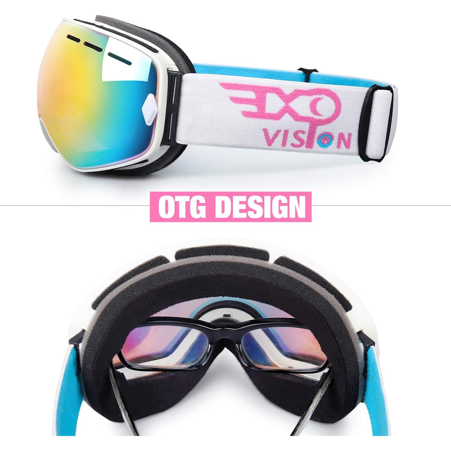 Gafas de Esquí EXP VISION OTG Antivaho para Adultos Rosa