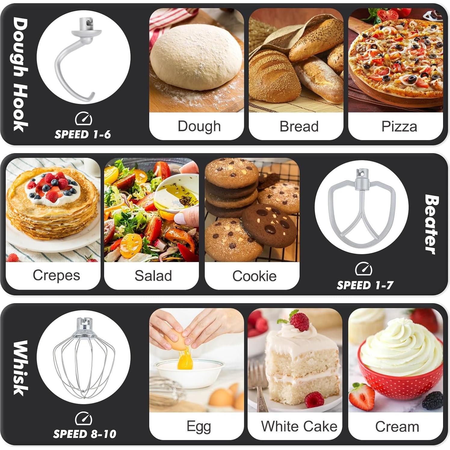 Batidora de Pie Kitchen in the Box 3.5 QT Eléctrica Negra