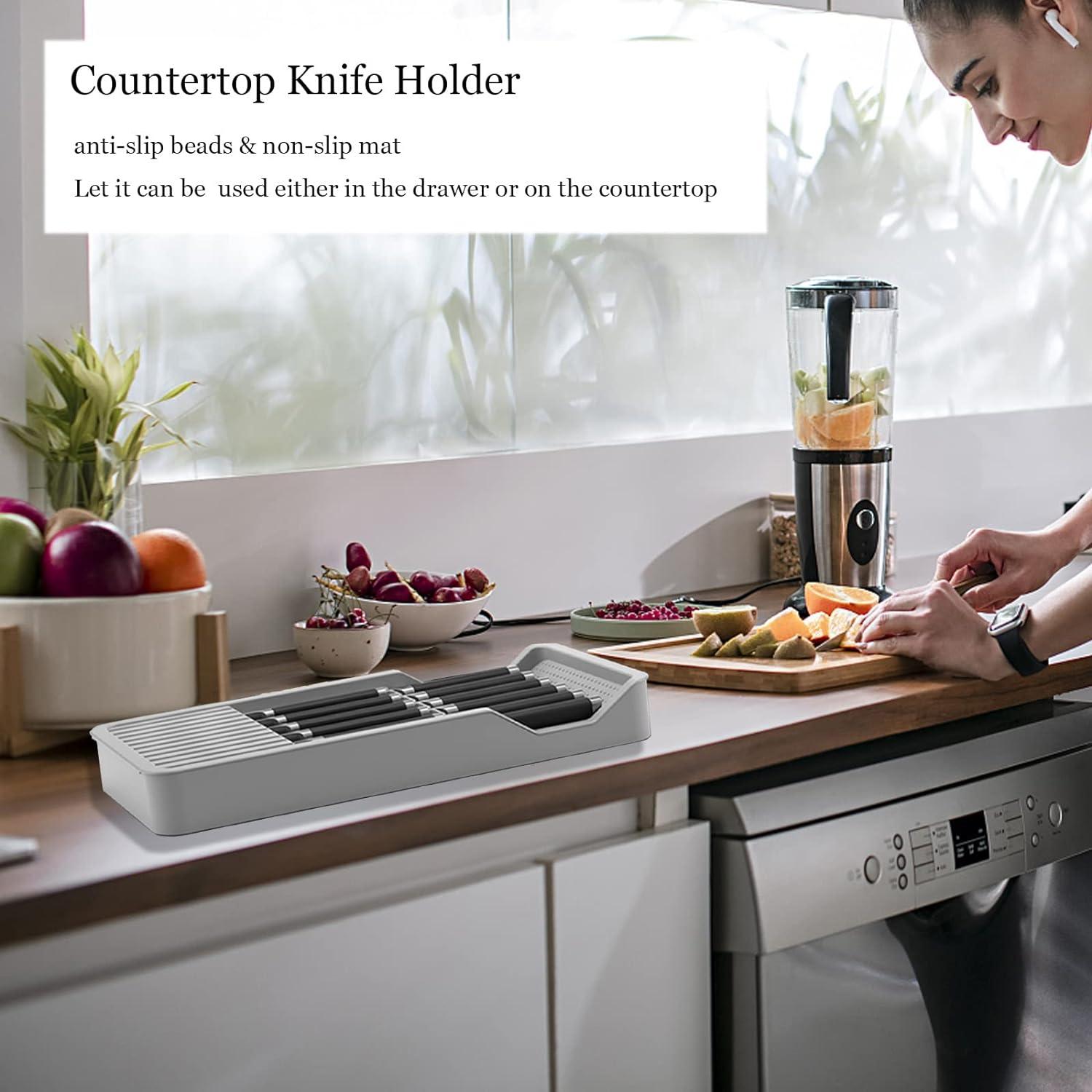 Soporte para Cuchillos de Cajón Mulikeer Expandible 11 Cuchillos