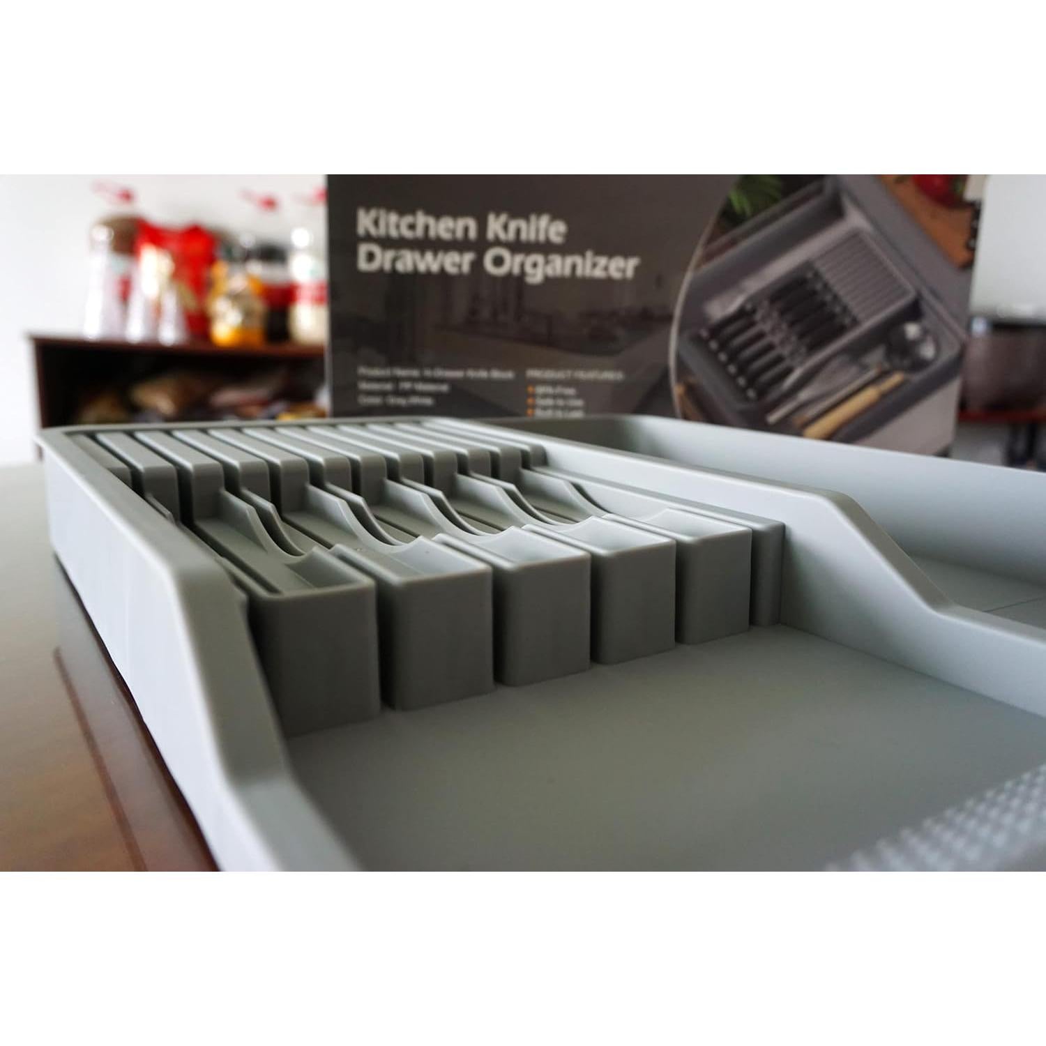 Soporte para Cuchillos de Cajón Mulikeer Expandible 11 Cuchillos