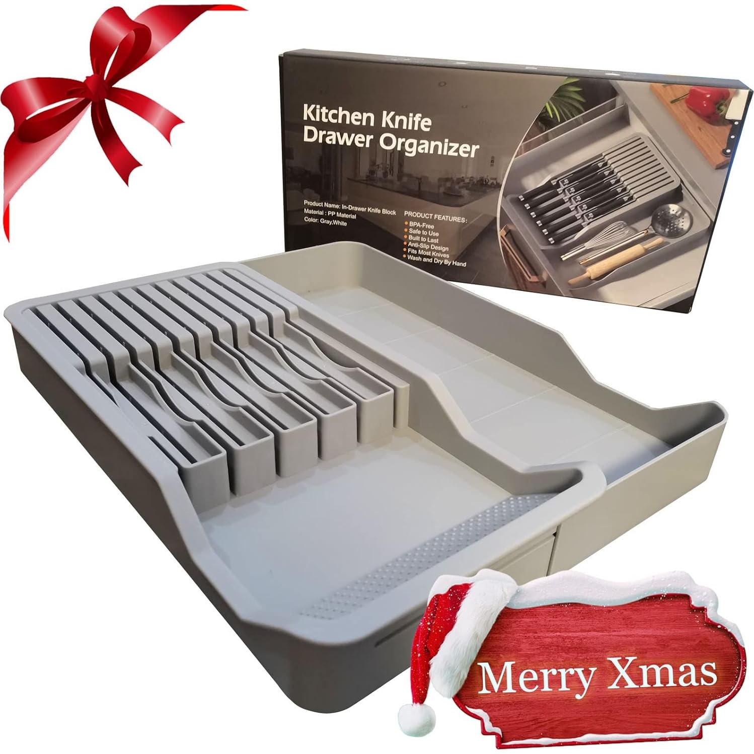 Soporte para Cuchillos de Cajón Mulikeer Expandible 11 Cuchillos