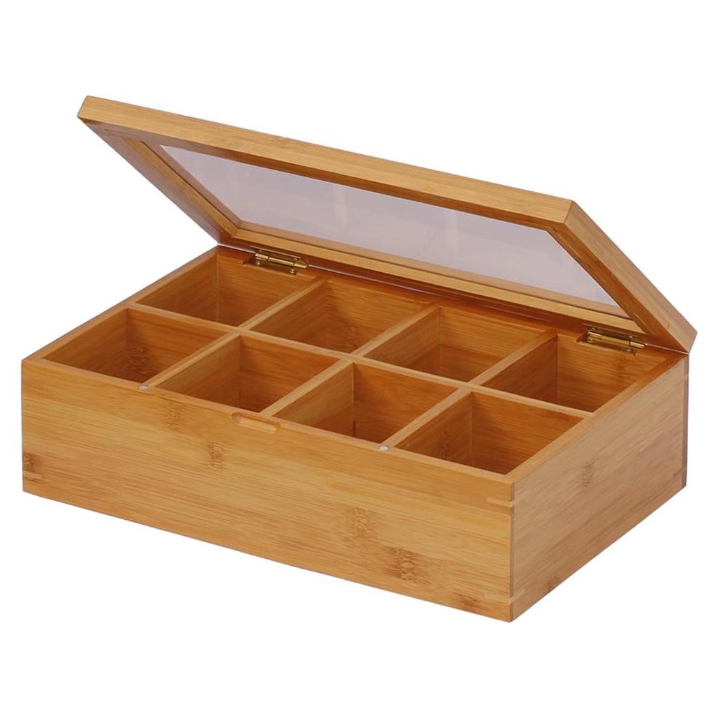 Caja de Té de Bambú Oceanstar TB1323 30.48 cm Natural