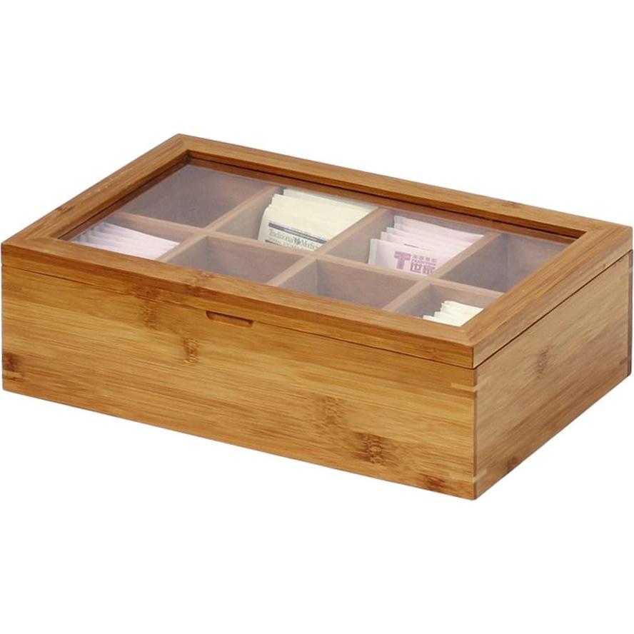 Caja de Té de Bambú Oceanstar TB1323 30.48 cm Natural