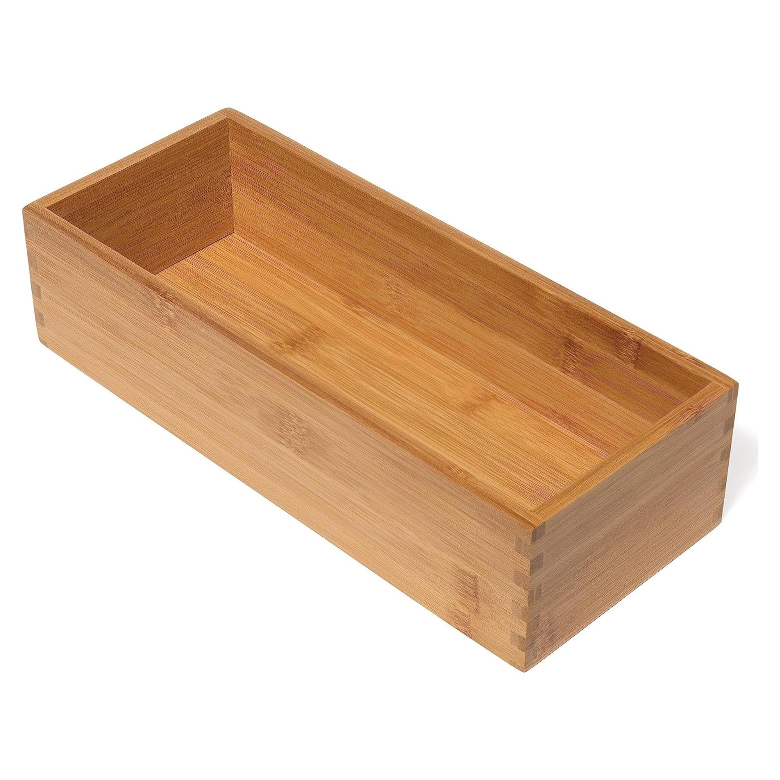 Caja de Almacenamiento de Madera de Bambú Lipper 12.7x30.5x7.6 cm