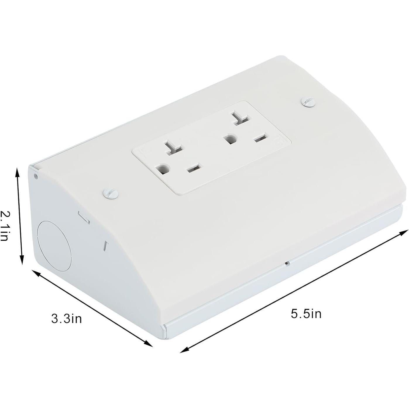Caja de Distribución GFCI ZIETVIK 11.68x6.60cm Acero Inoxidable