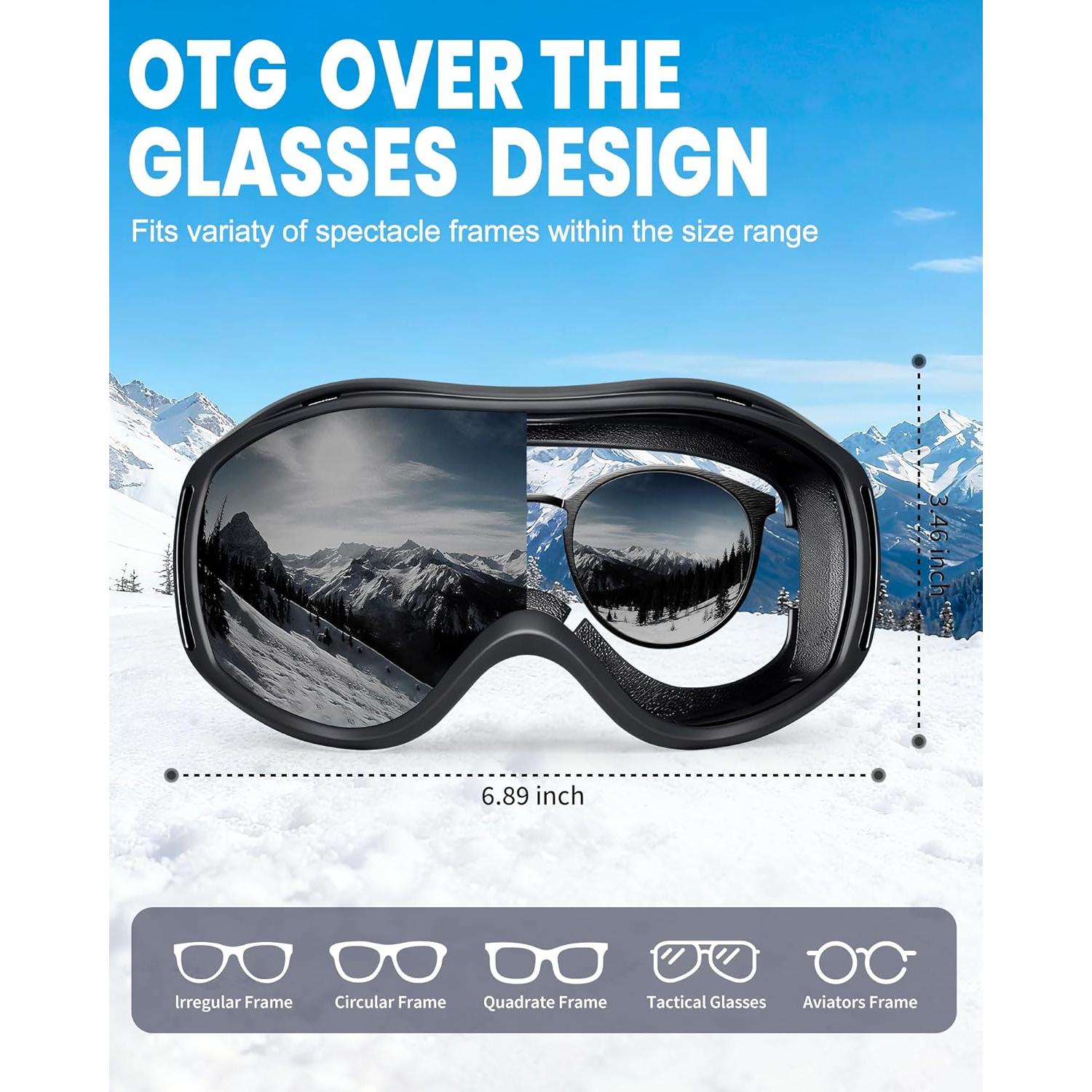 Gafas de Esquí AVV Antivaho UV para Adultos Unisex