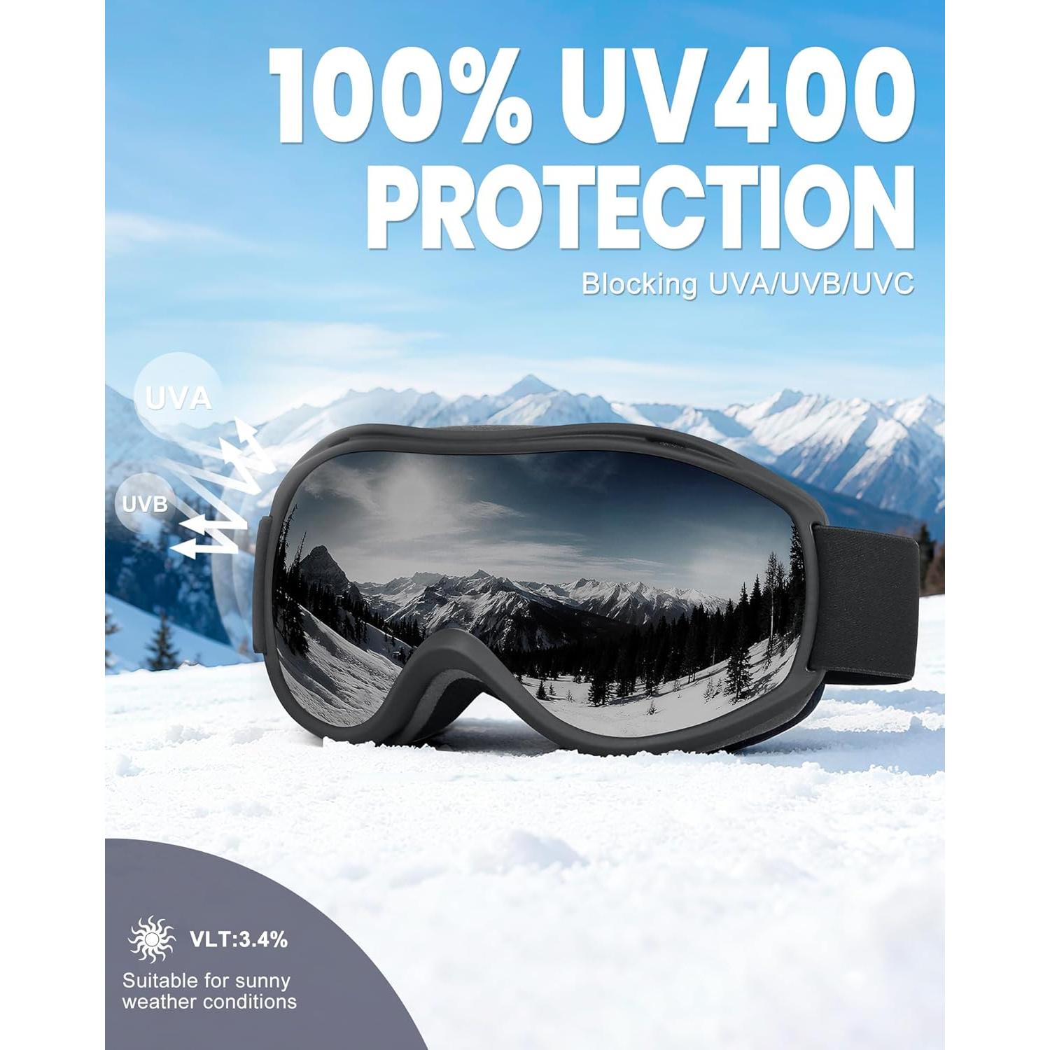 Gafas de Esquí AVV Antivaho UV para Adultos Unisex