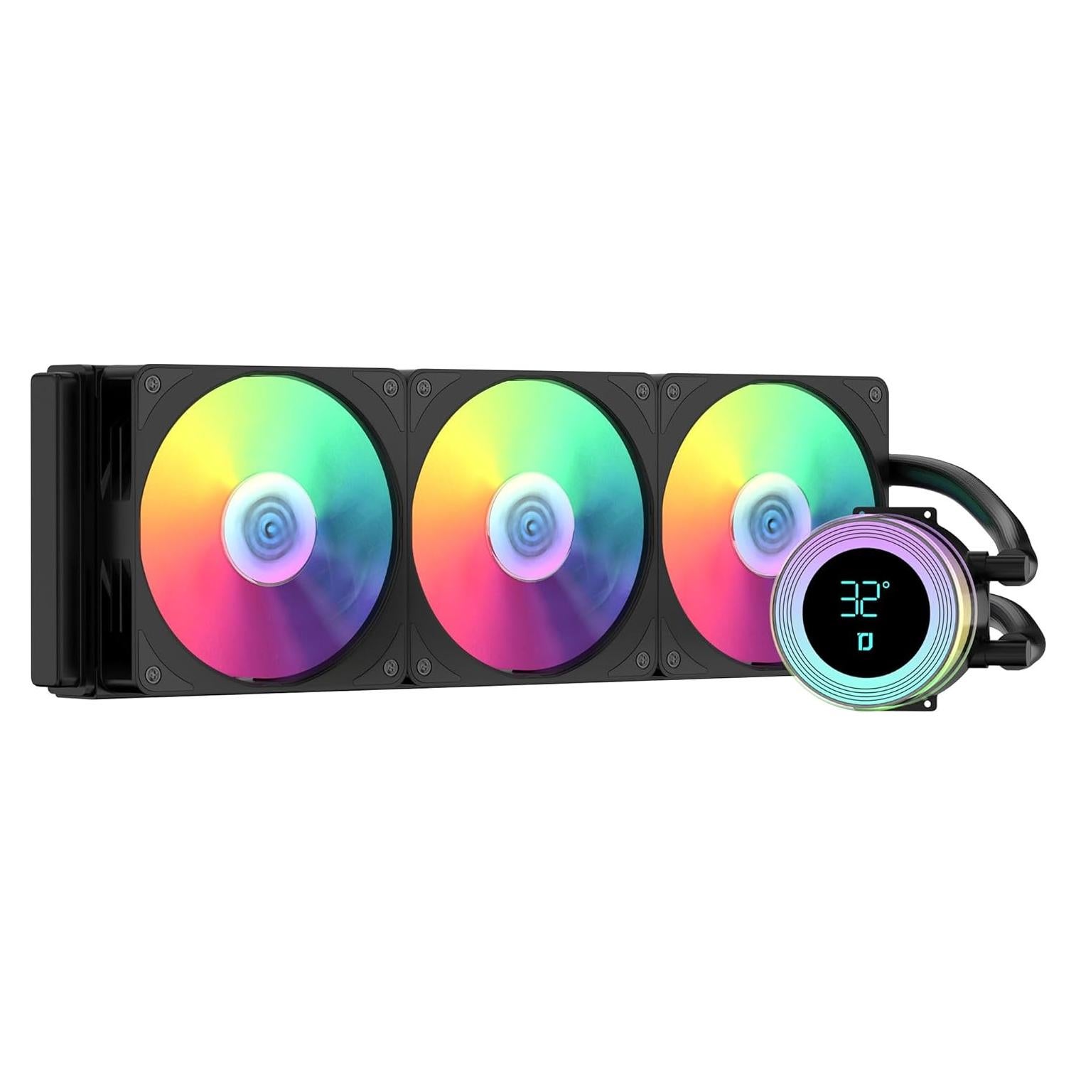 Enfriador AIO 360mm RUIXMIIDII con Pantalla Temperatura ARGB