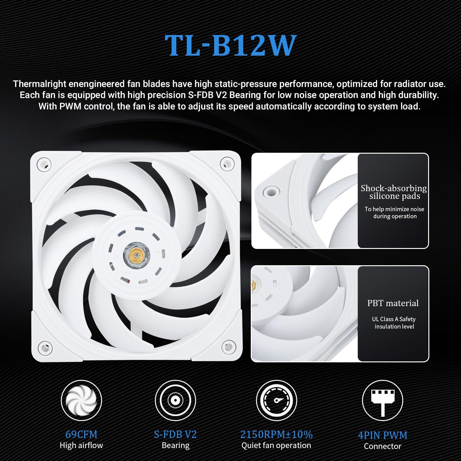 Enfriador de Agua CPU Thermalright Frozen Edge 360 Blanco 2.6kg