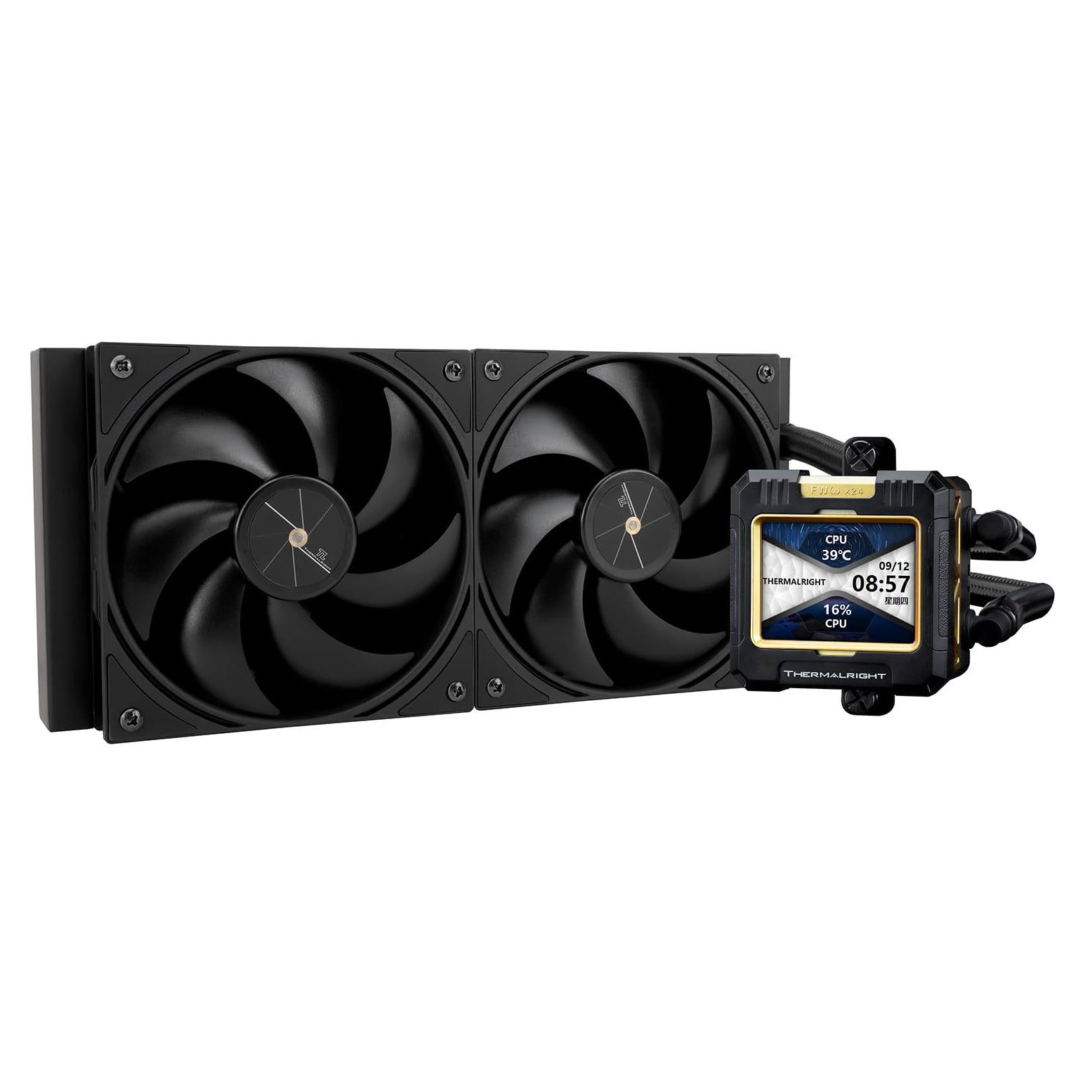 Enfriador AIO Thermalright FW240 Negro, 240mm, Pantalla LCD