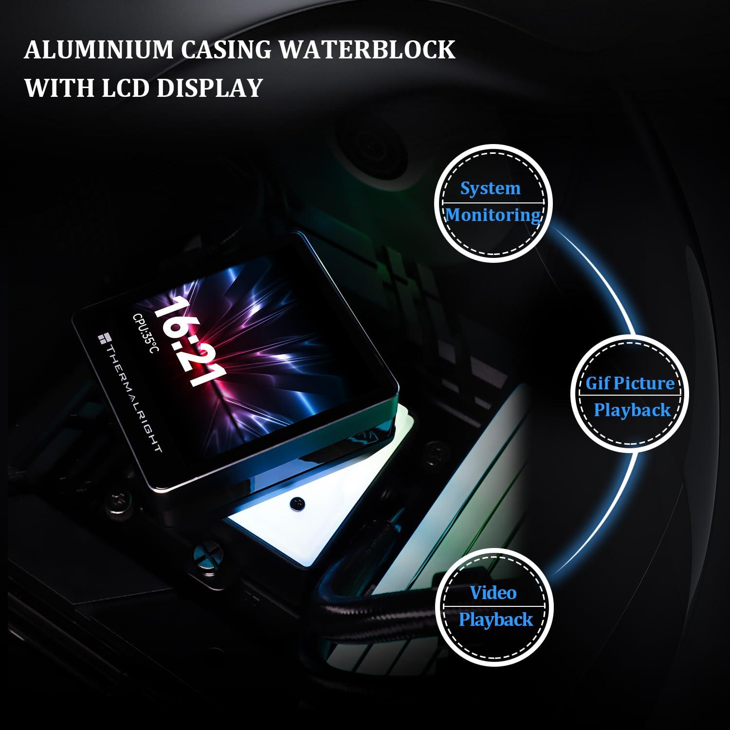 Enfriador líquido CPU Thermalright Grand Vision 240mm ARGB Negro