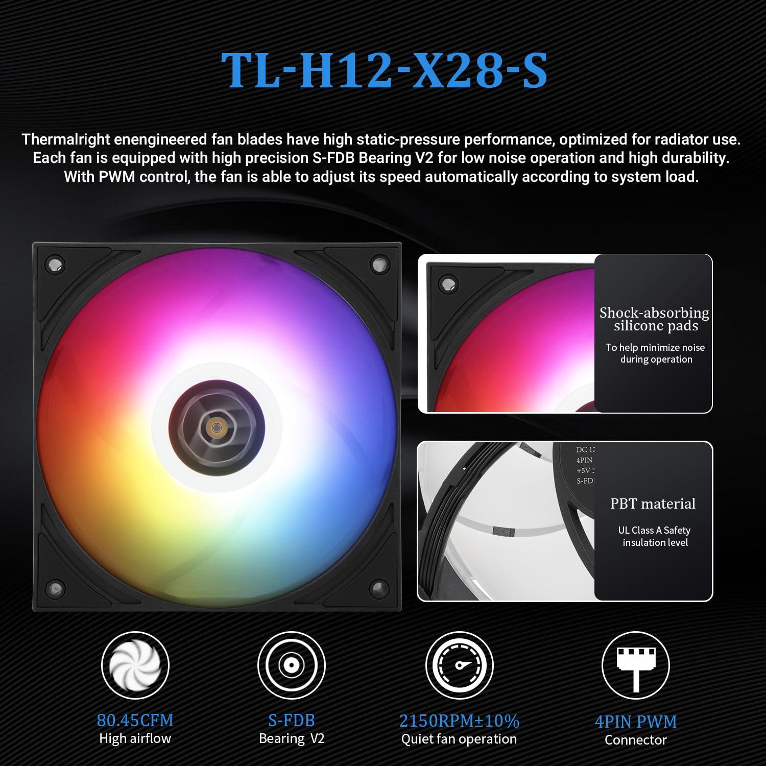 Enfriador líquido CPU Thermalright Grand Vision 240mm ARGB Negro