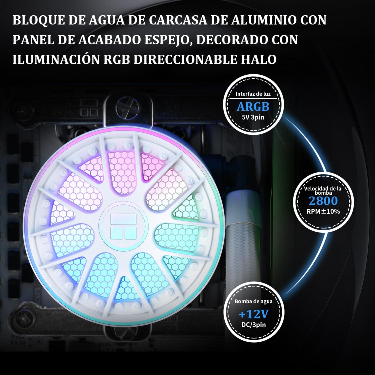 Enfriador Líquido AIO Thermalright Aqua Elite 240 V6 ARGB Blanco